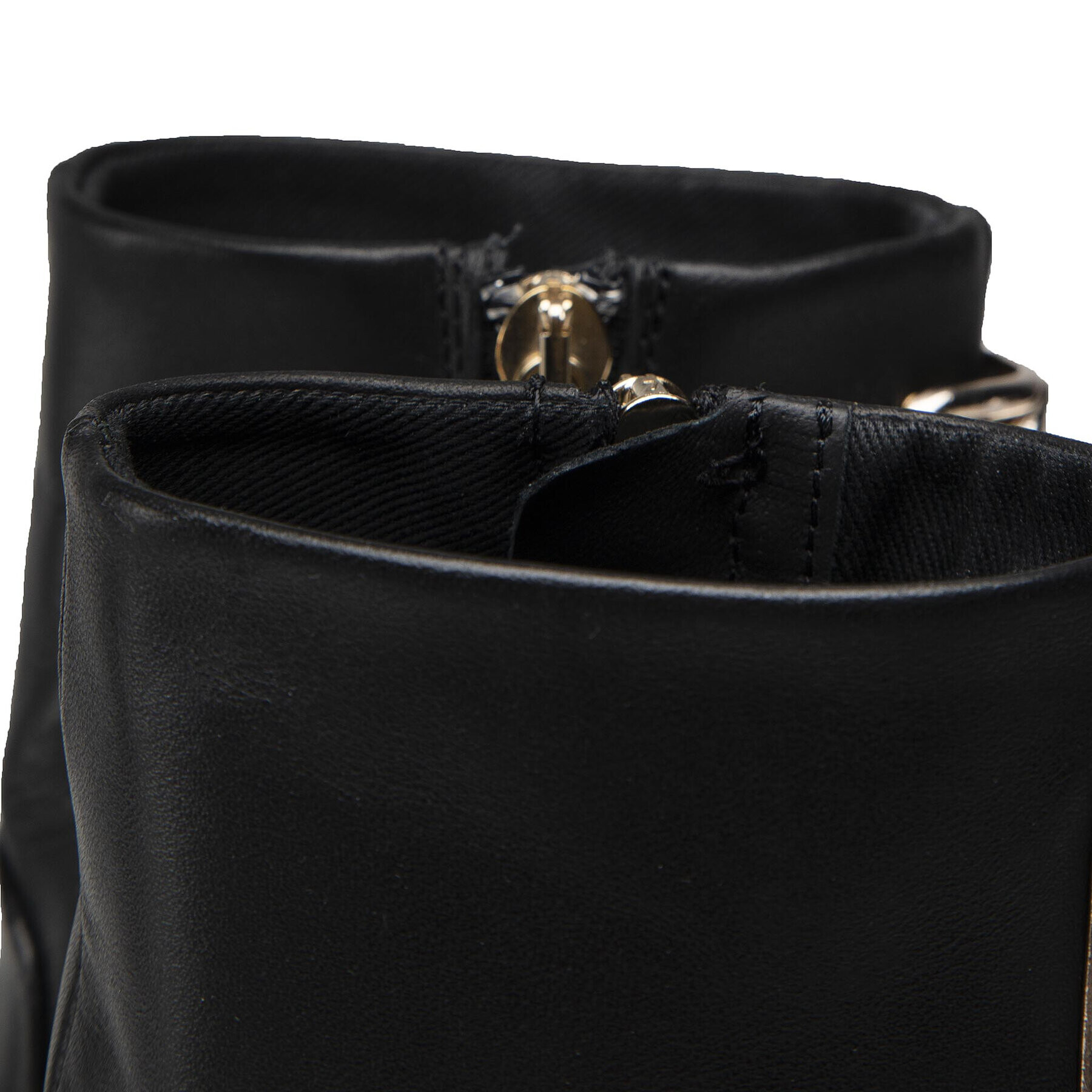 Tommy Hilfiger Боти Th Hardware High Heel Bootie FW0FW06058 Черен - Pepit.bg