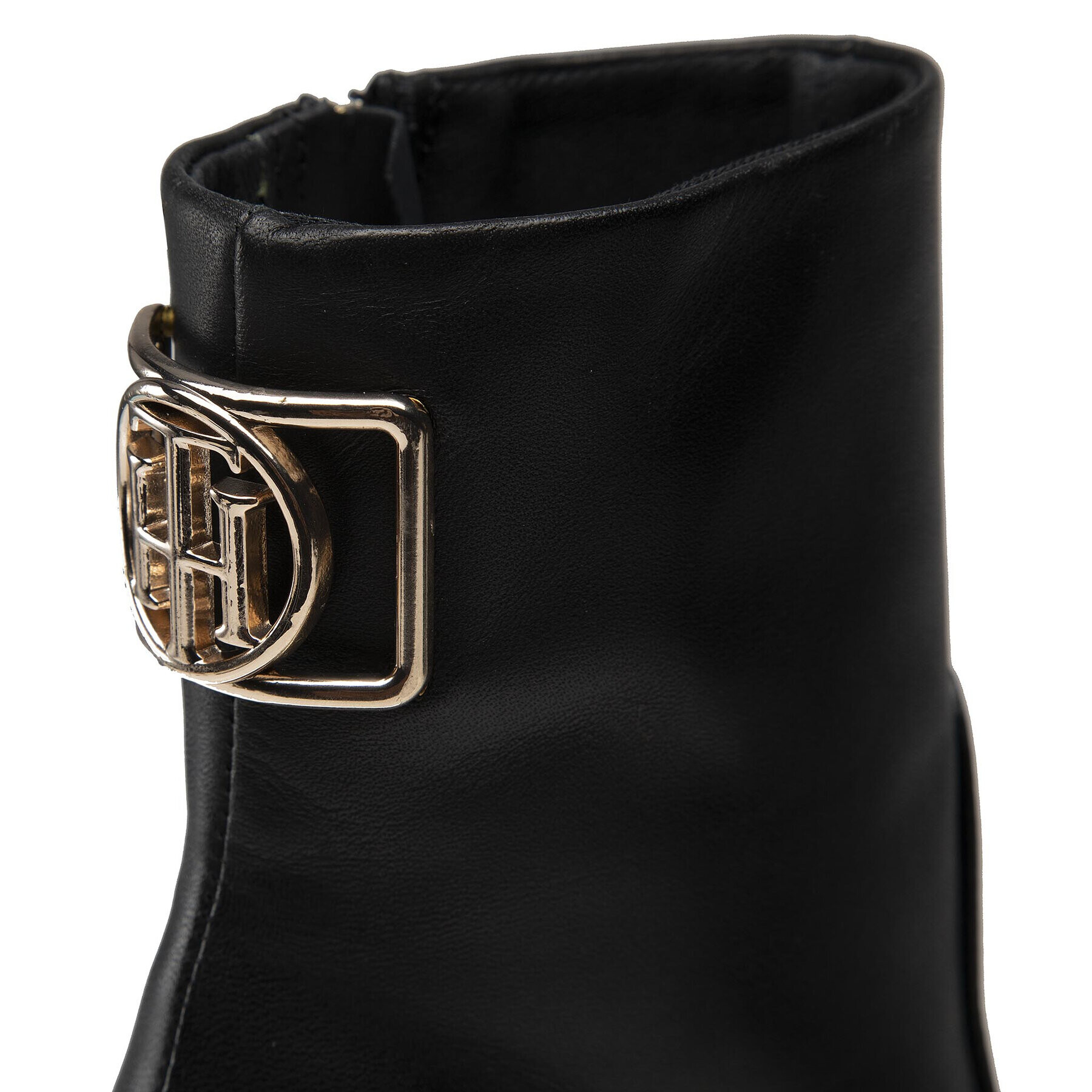 Tommy Hilfiger Боти Th Hardware High Heel Bootie FW0FW06058 Черен - Pepit.bg