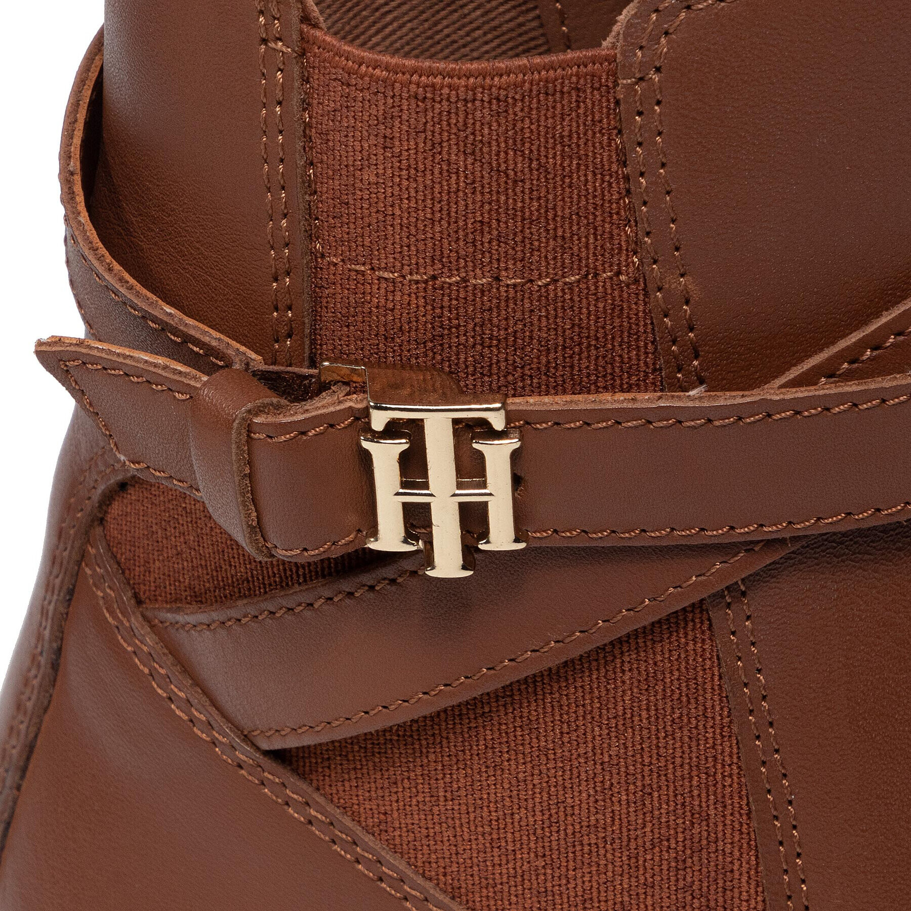 Tommy Hilfiger Боти Th Hardware On Belt Flat Boot FW0FW05967 Кафяв - Pepit.bg