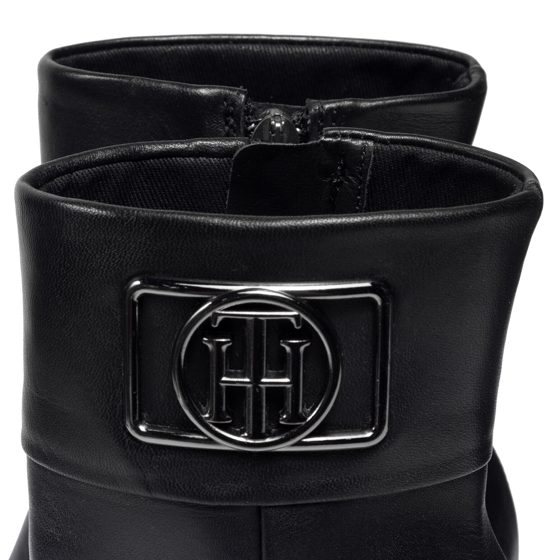 Tommy Hilfiger Боти Th Hardware Square Toe Heel Boot FW0FW05999 Черен - Pepit.bg