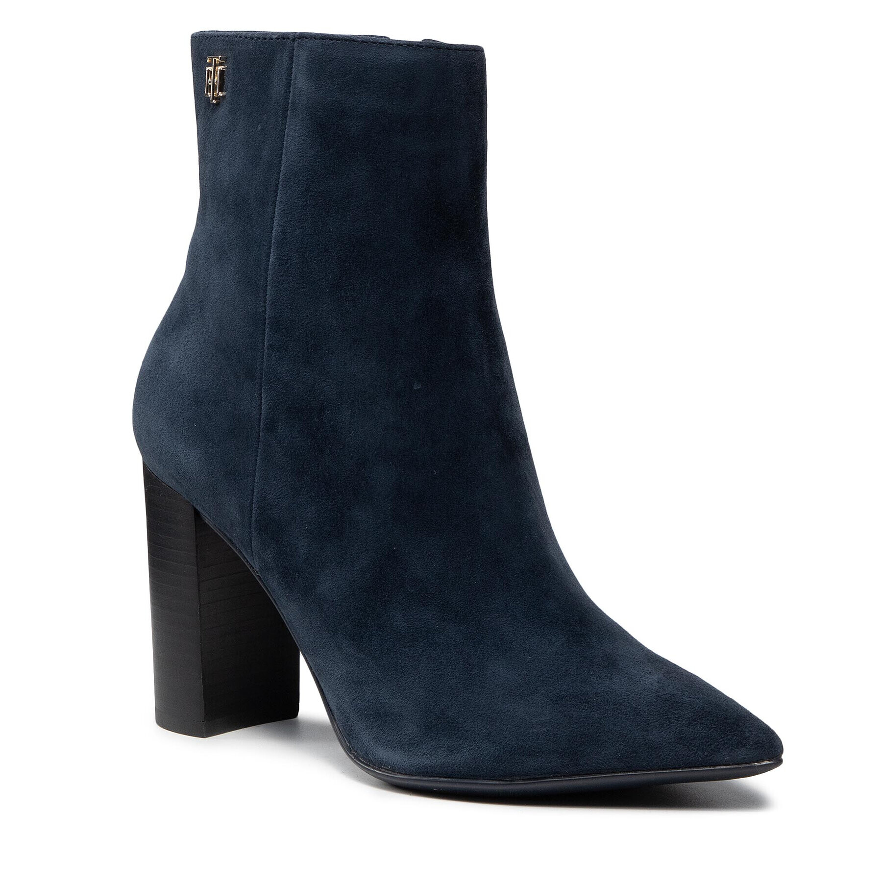 Tommy Hilfiger Боти Th Hardware Stud High Hell Boot FW0FW06002 Тъмносин - Pepit.bg