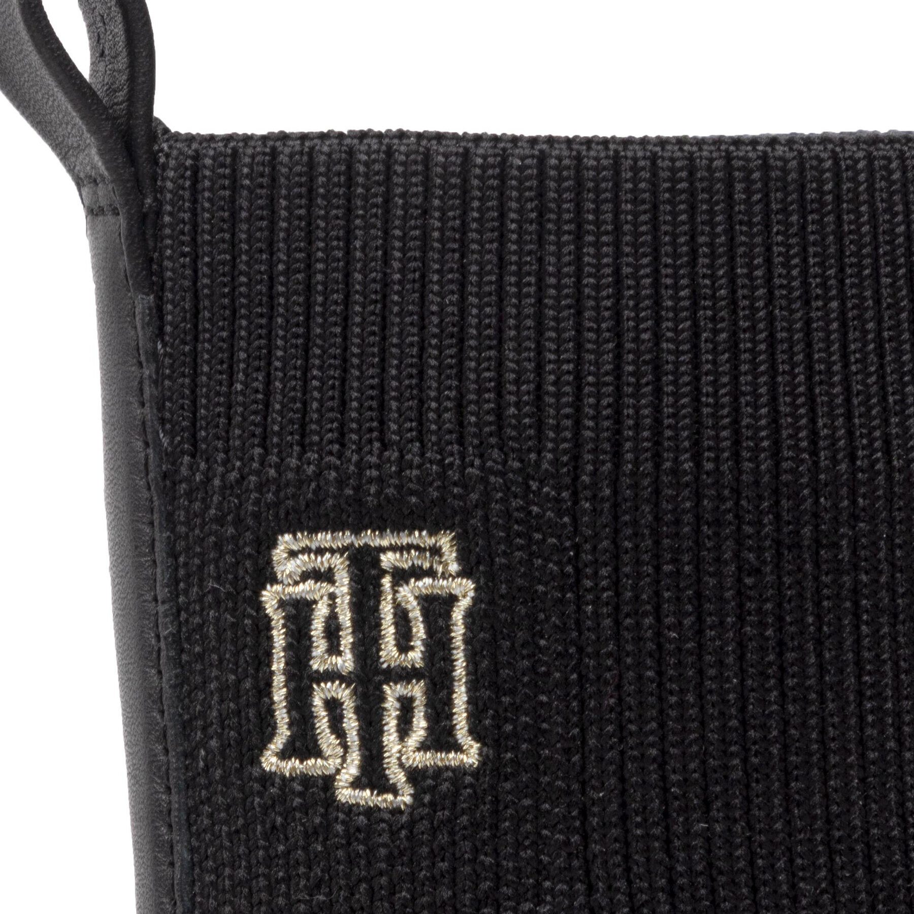 Tommy Hilfiger Боти Th Logo High Heel Sock Boot FW0FW06539 Черен - Pepit.bg