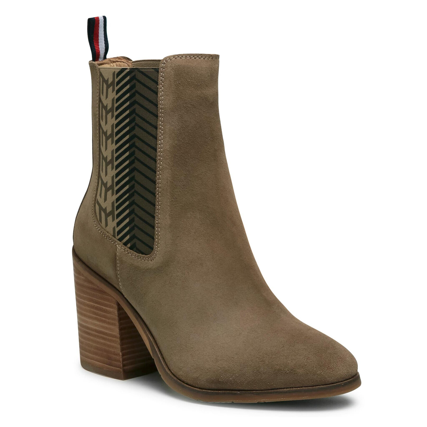 Tommy Hilfiger Боти Th Monogram High Boot FW0FW04582 Кафяв - Pepit.bg