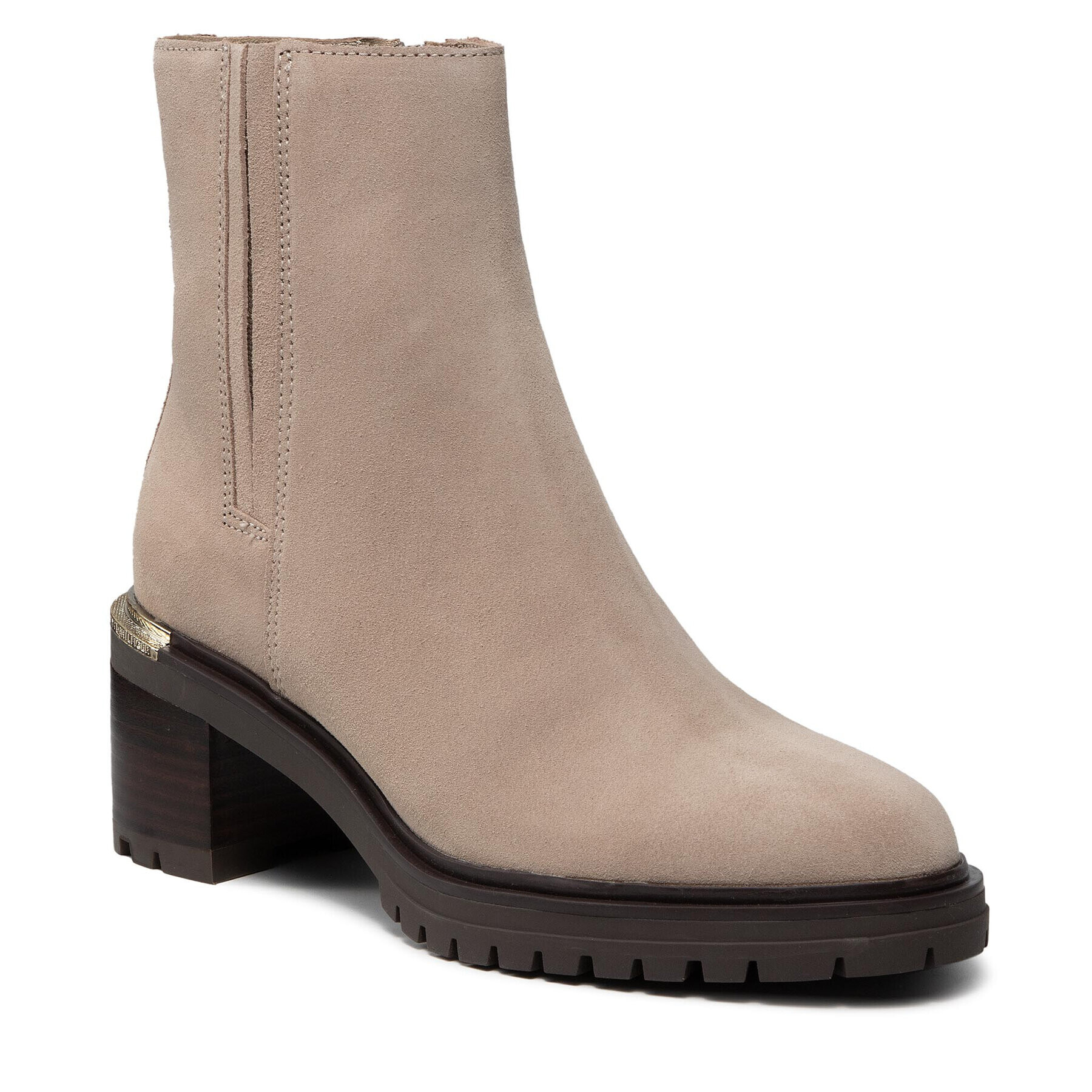 Tommy Hilfiger Боти Th Outdooor Mid Heel Boot FW0FW05940 Бежов - Pepit.bg