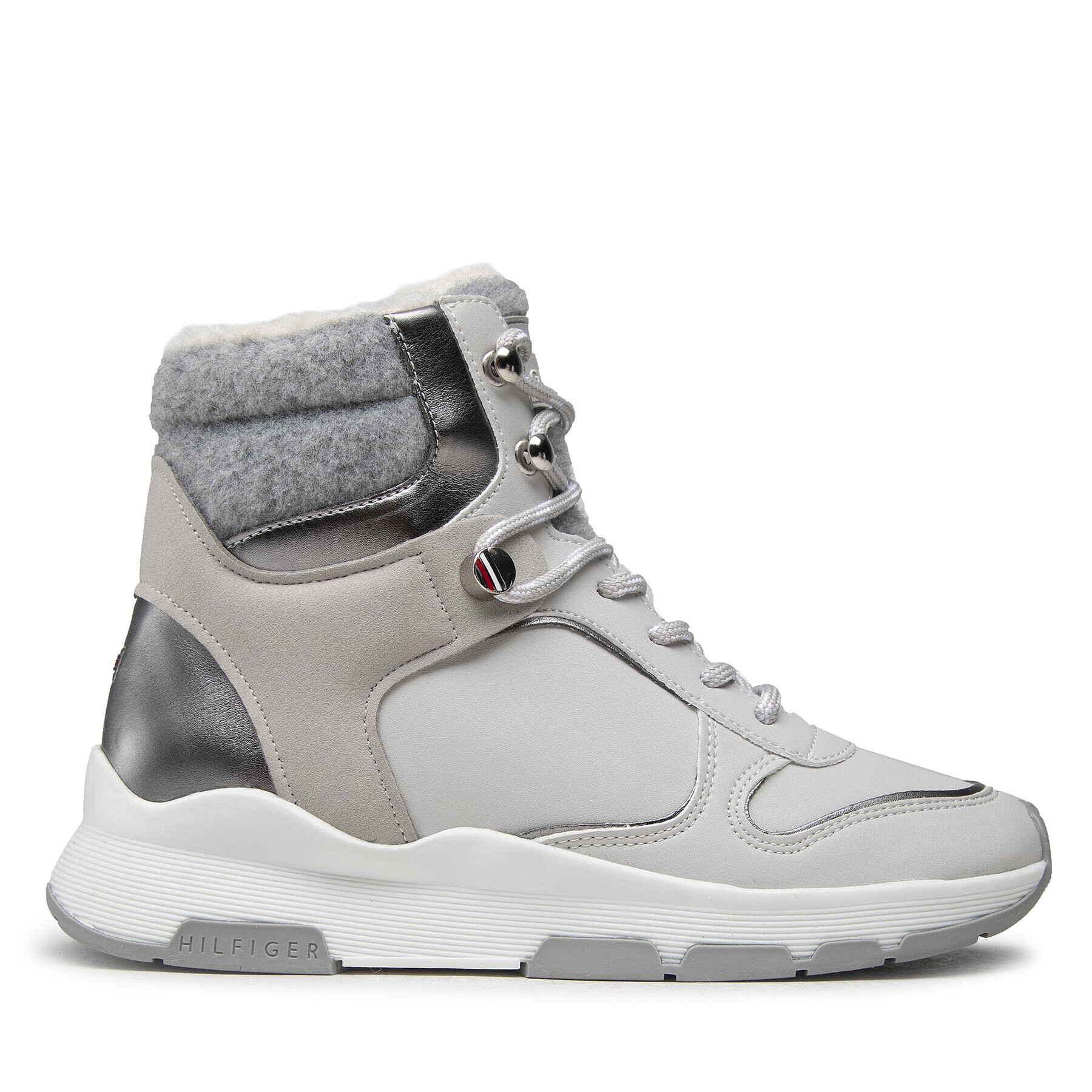 Tommy Hilfiger Боти Th Outdoor Bootie FW0FW06074 Сив - Pepit.bg