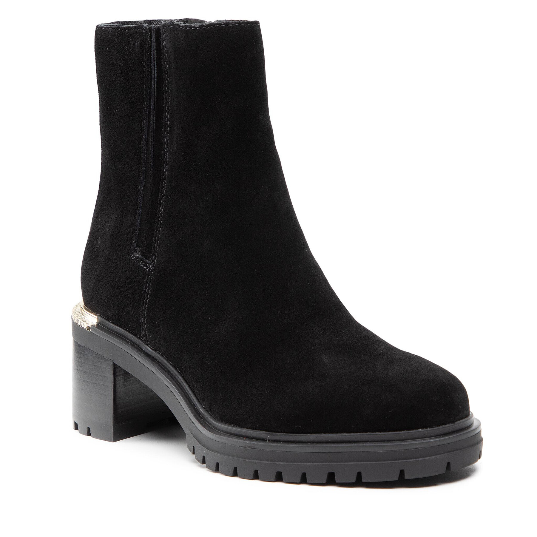 Tommy Hilfiger Боти Th Outdoor Mid Heel Boot FW0FW05940 Черен - Pepit.bg