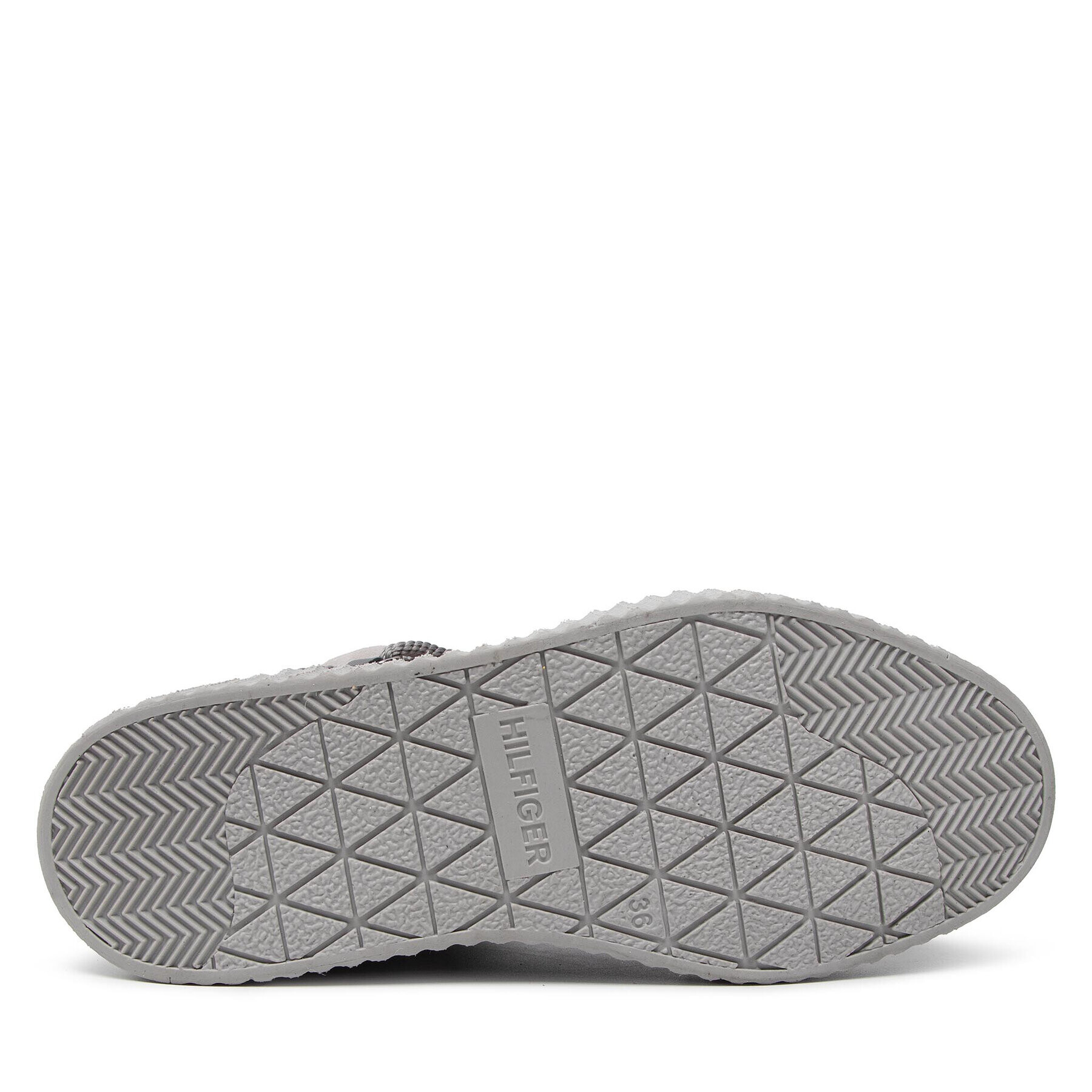 Tommy Hilfiger Боти Th Warm Lined Up Boot FW0FW06053 Сив - Pepit.bg