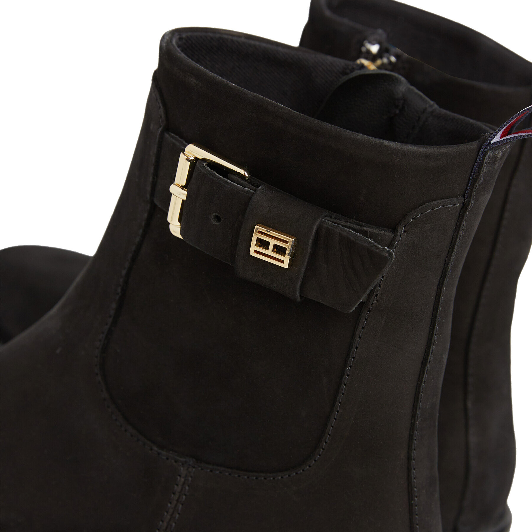 Tommy Hilfiger Боти Thermo Nubuck Belt Bootie FW0FW07478 Черен - Pepit.bg