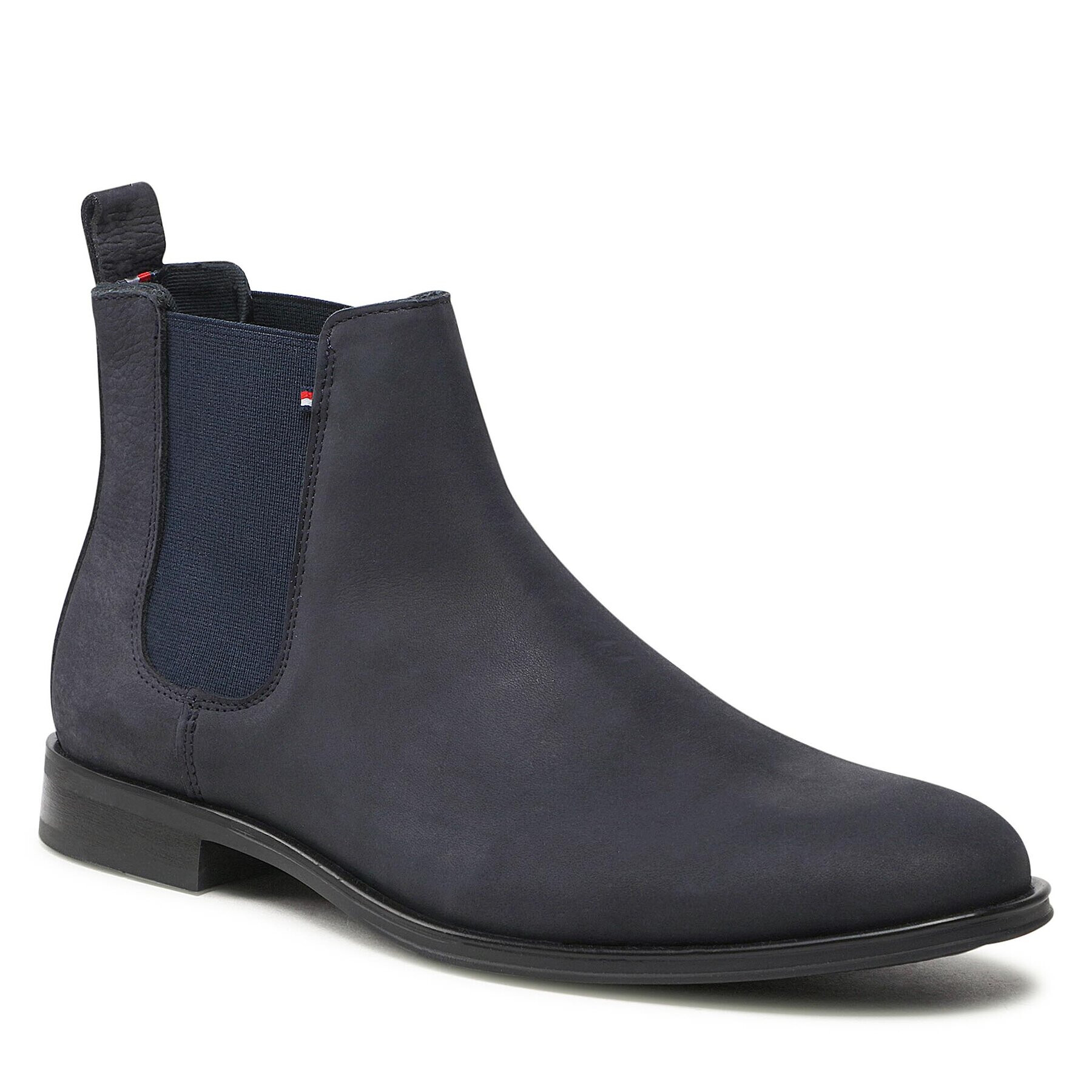 Tommy Hilfiger Боти тип челси Casual Hilfiger Nubuck Chelsea FM0FM04180 Тъмносин - Pepit.bg