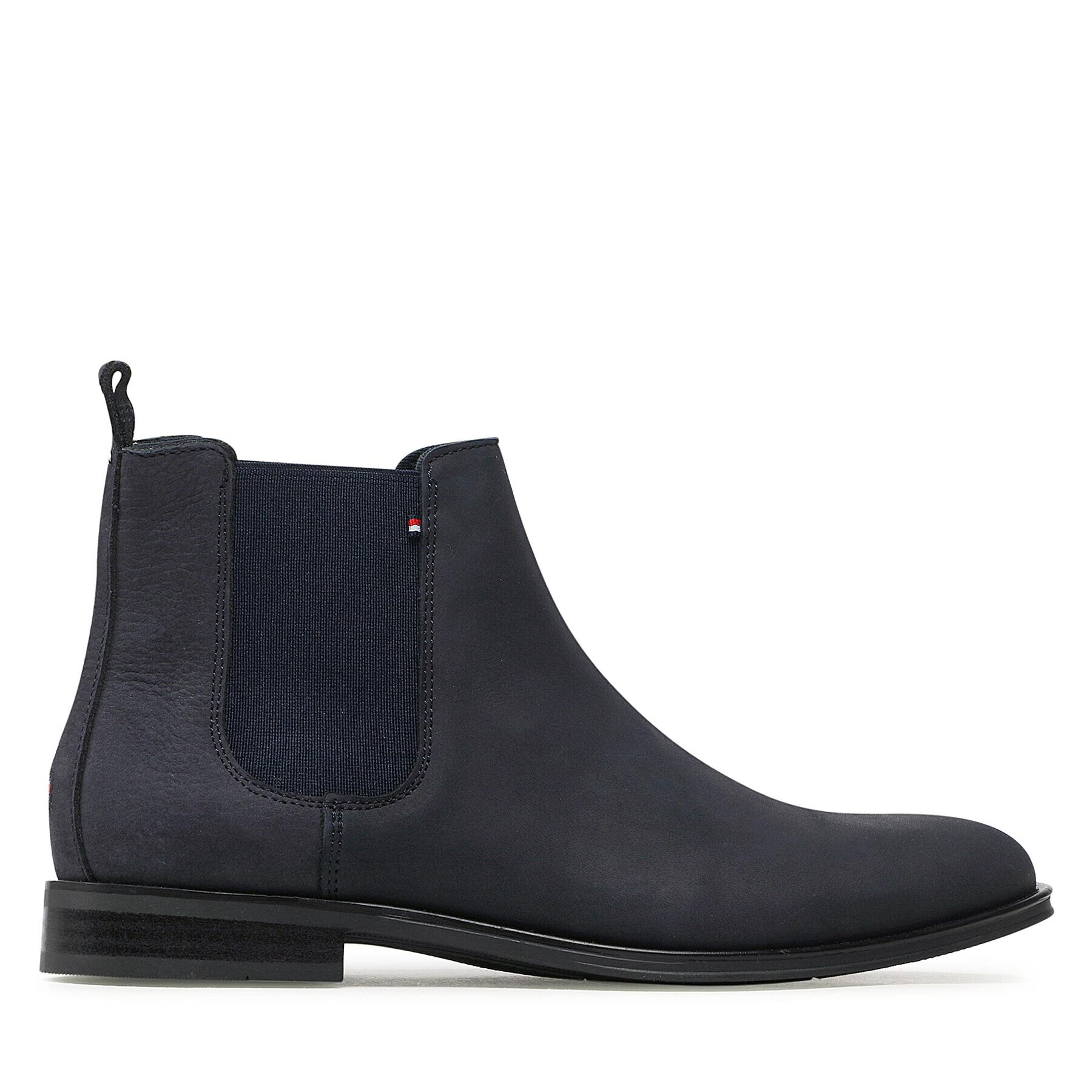 Tommy Hilfiger Боти тип челси Casual Hilfiger Nubuck Chelsea FM0FM04180 Тъмносин - Pepit.bg