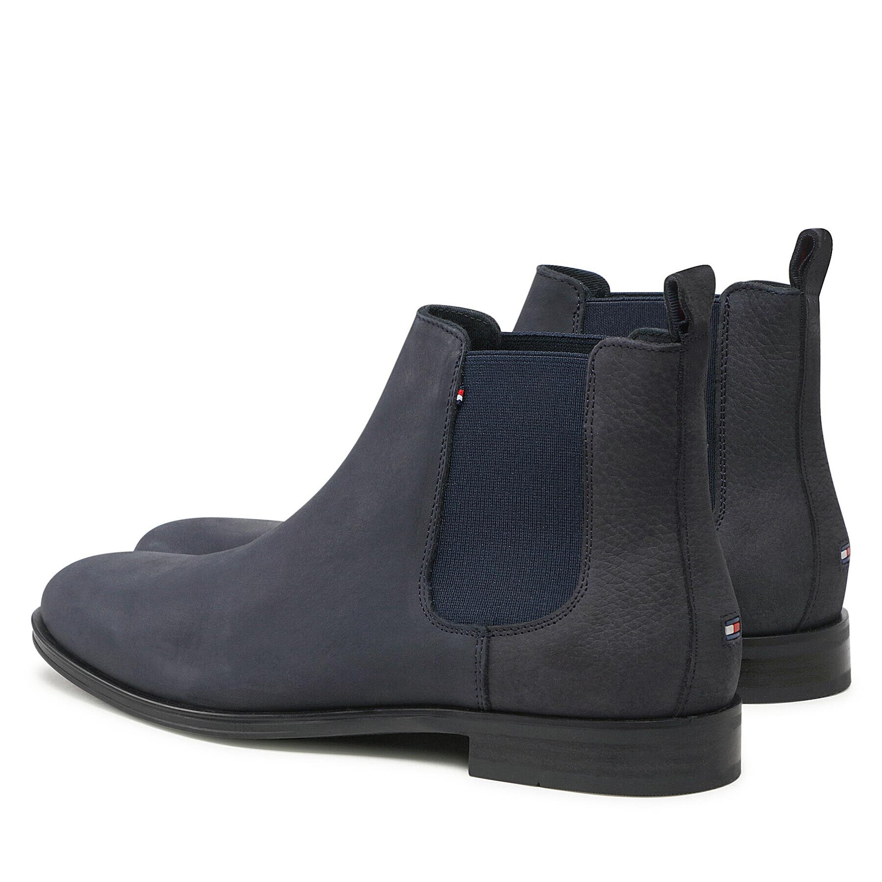 Tommy Hilfiger Боти тип челси Casual Hilfiger Nubuck Chelsea FM0FM04180 Тъмносин - Pepit.bg