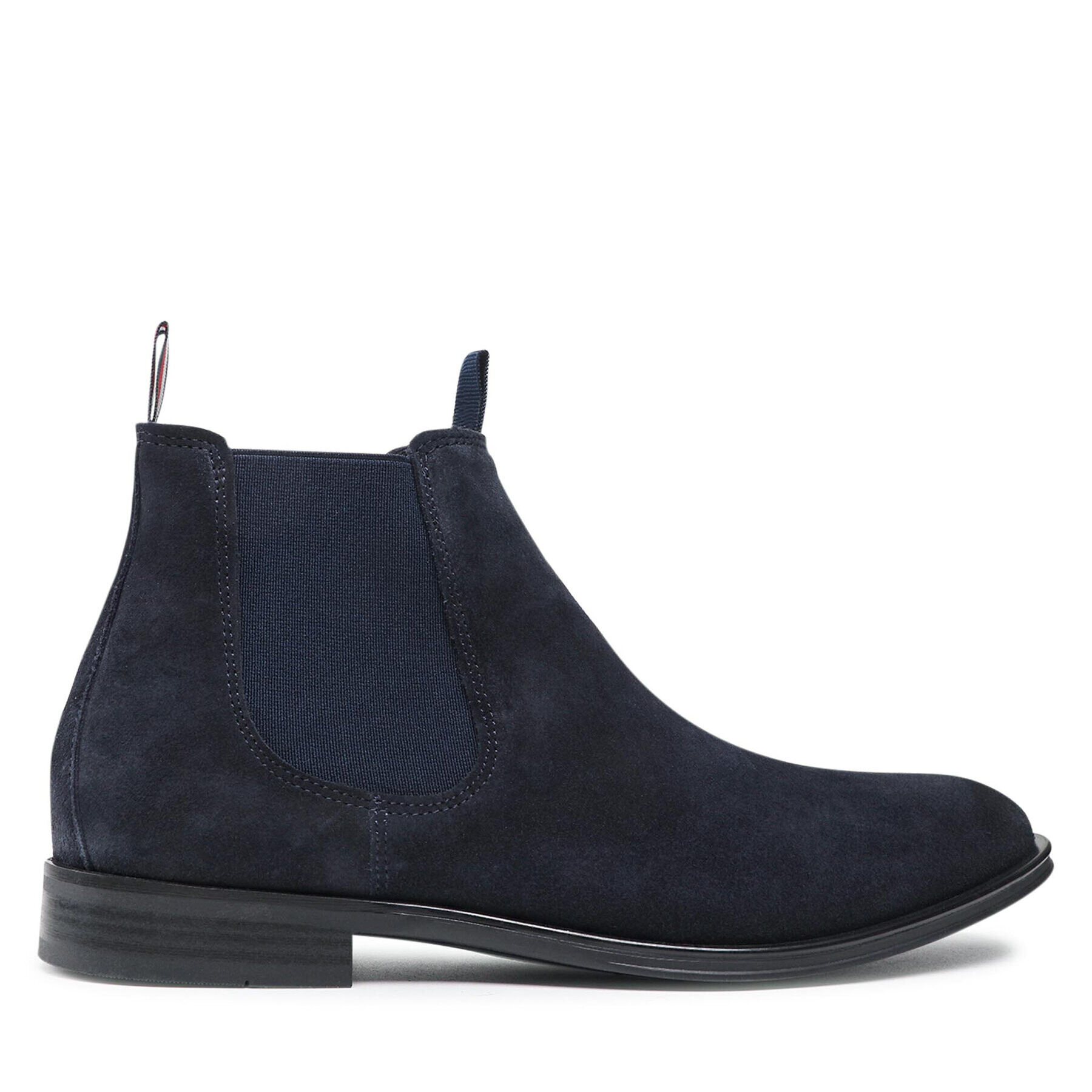 Tommy Hilfiger Боти тип челси Casual Suede Chelsea FM0FM03768 Тъмносин - Pepit.bg