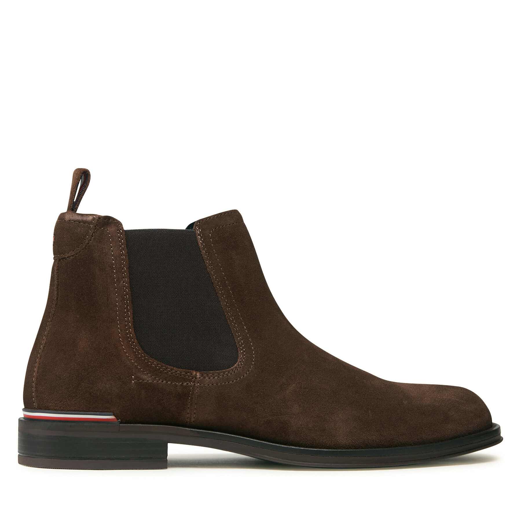 Tommy Hilfiger Боти тип челси Core Rwb Hilfiger Suede Chelsea FM0FM04757 Кафяв - Pepit.bg