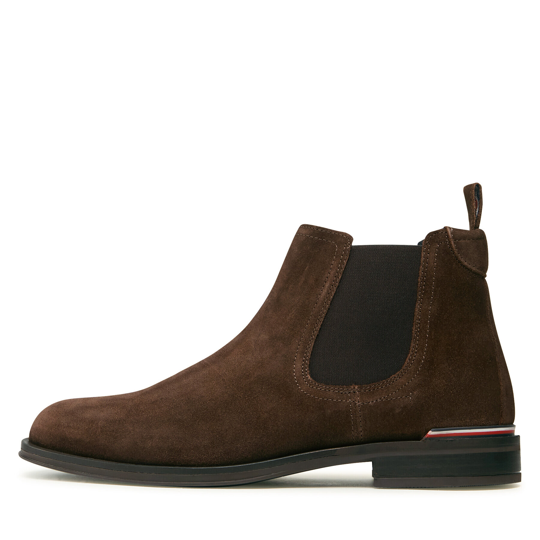 Tommy Hilfiger Боти тип челси Core Rwb Hilfiger Suede Chelsea FM0FM04757 Кафяв - Pepit.bg