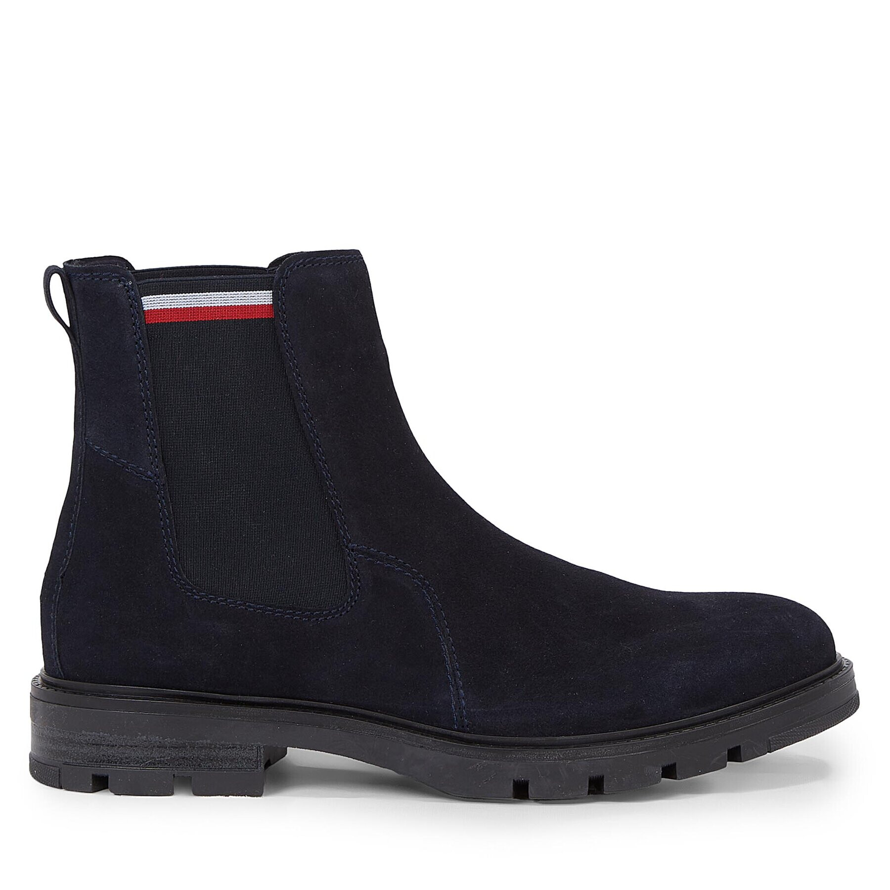 Tommy Hilfiger Боти тип челси Corpoarte Hilfiger Suede Chelsea FM0FM04803 Син - Pepit.bg