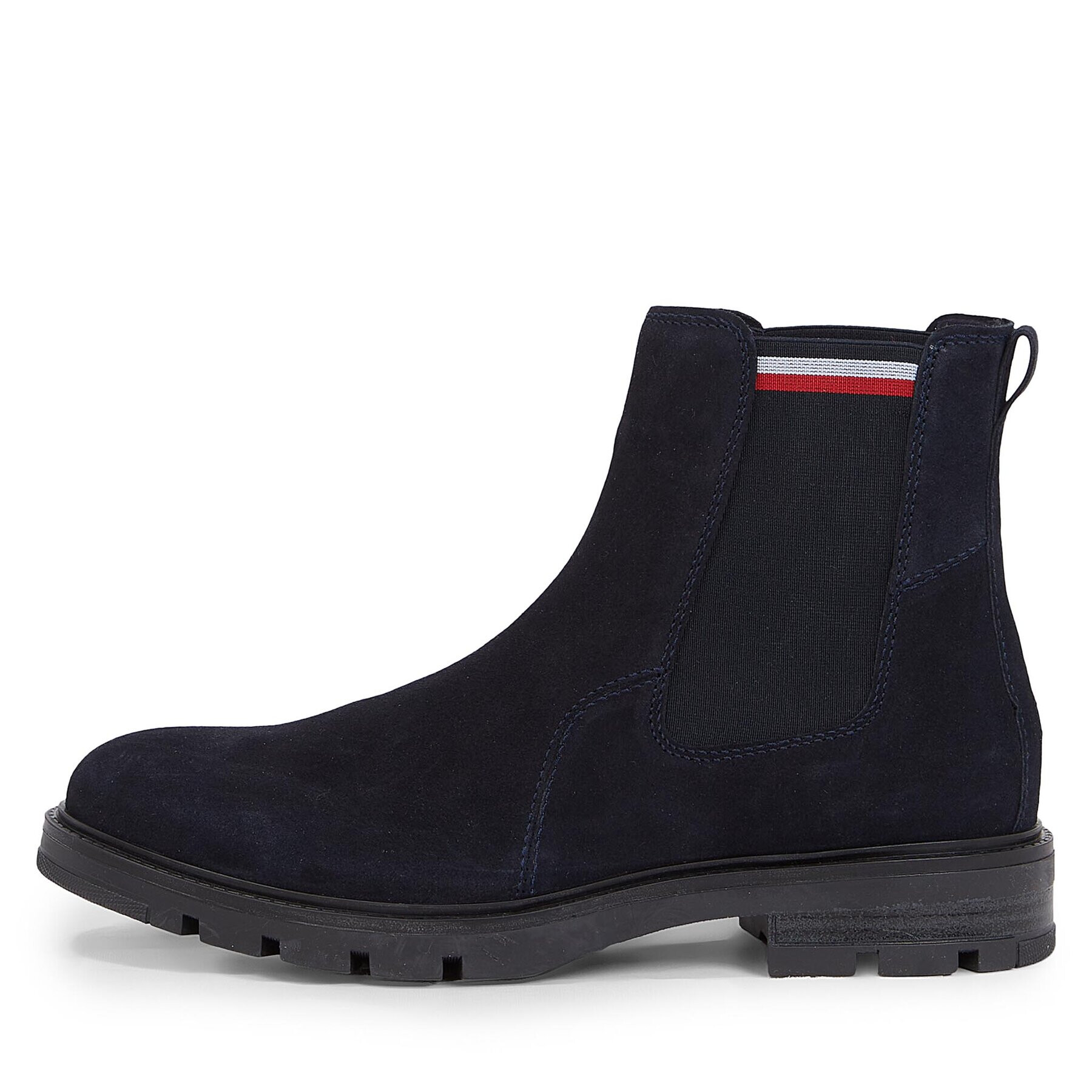 Tommy Hilfiger Боти тип челси Corpoarte Hilfiger Suede Chelsea FM0FM04803 Син - Pepit.bg