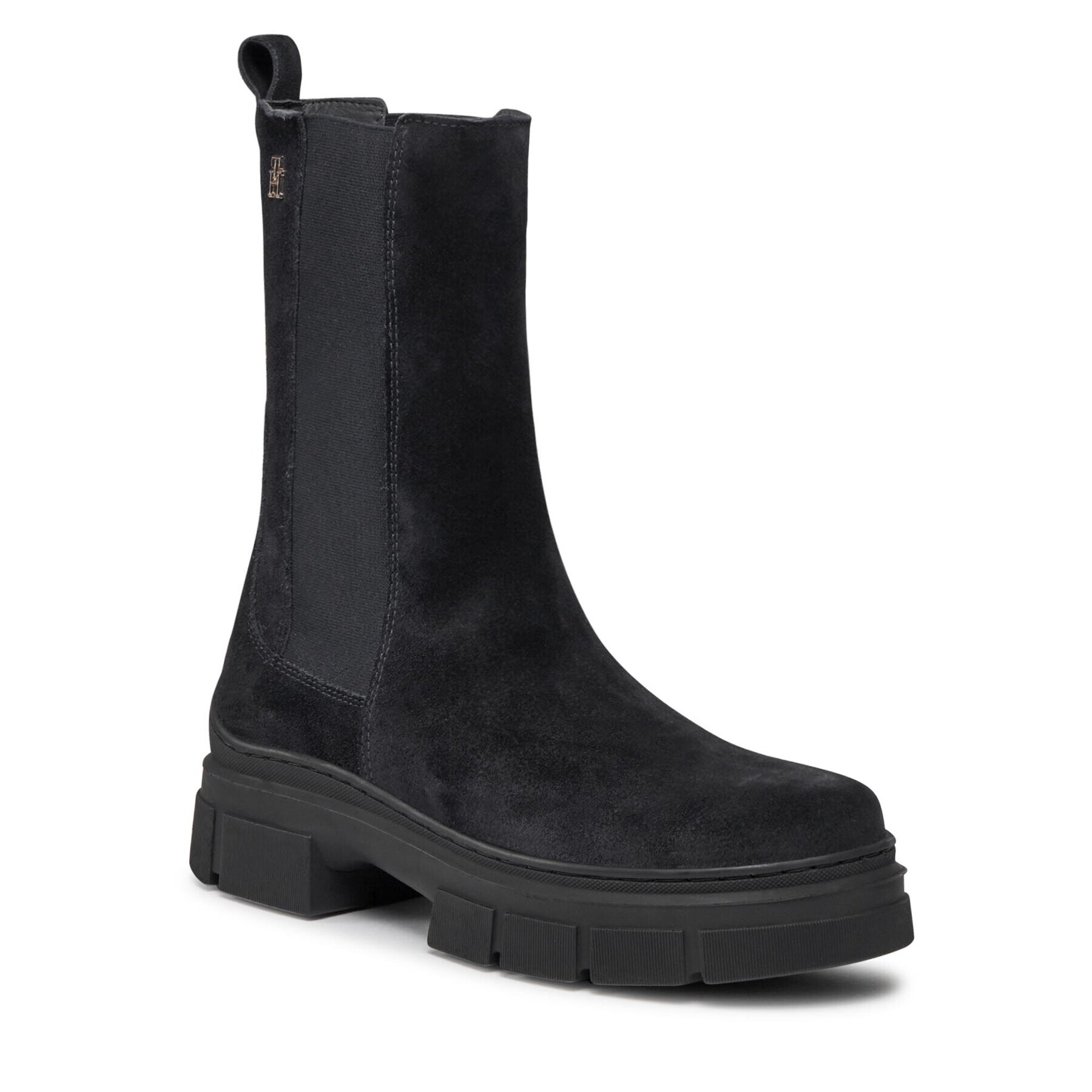 Tommy Hilfiger Боти тип челси Essential Suede Chelsea Boot FW0FW07489 Син - Pepit.bg