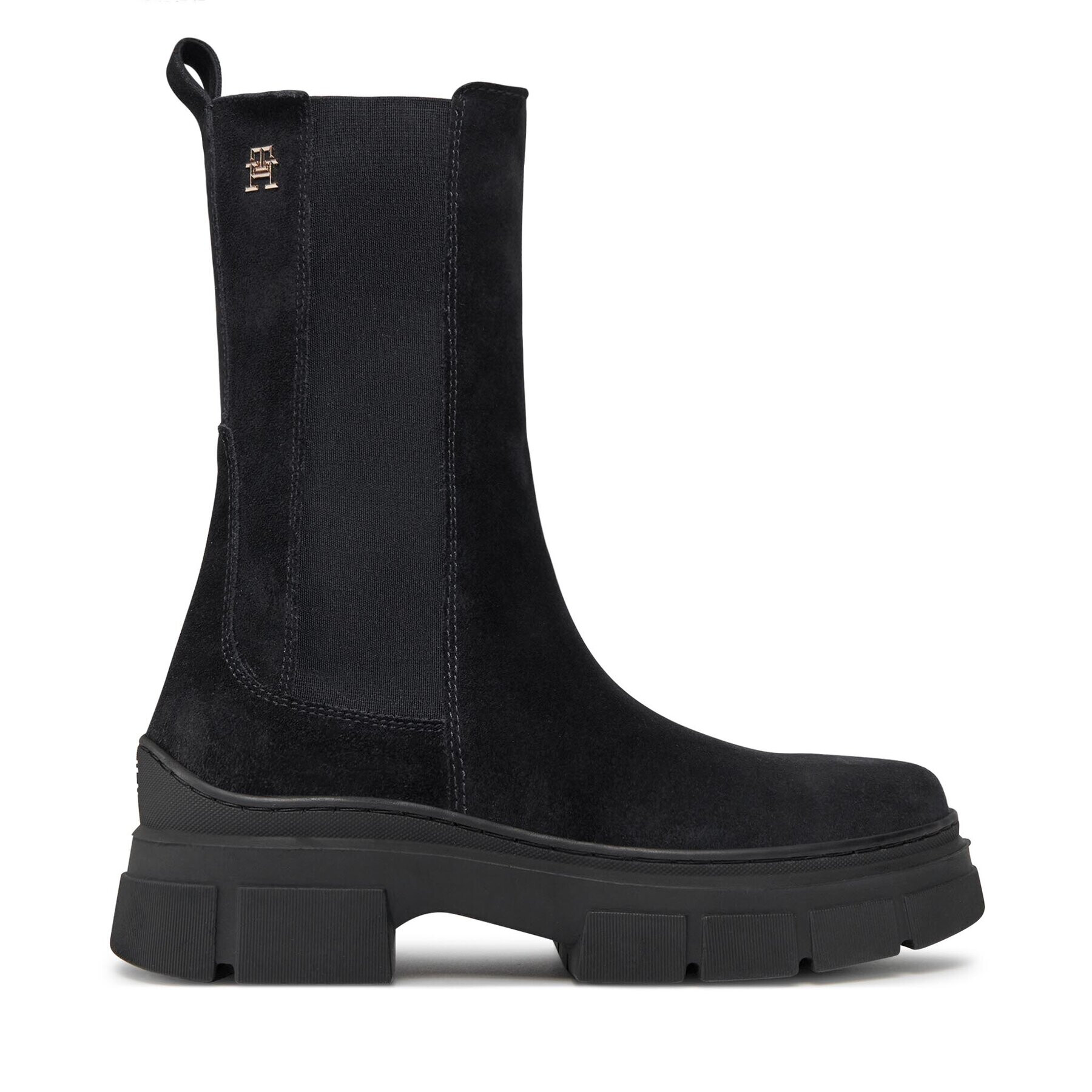 Tommy Hilfiger Боти тип челси Essential Suede Chelsea Boot FW0FW07489 Син - Pepit.bg