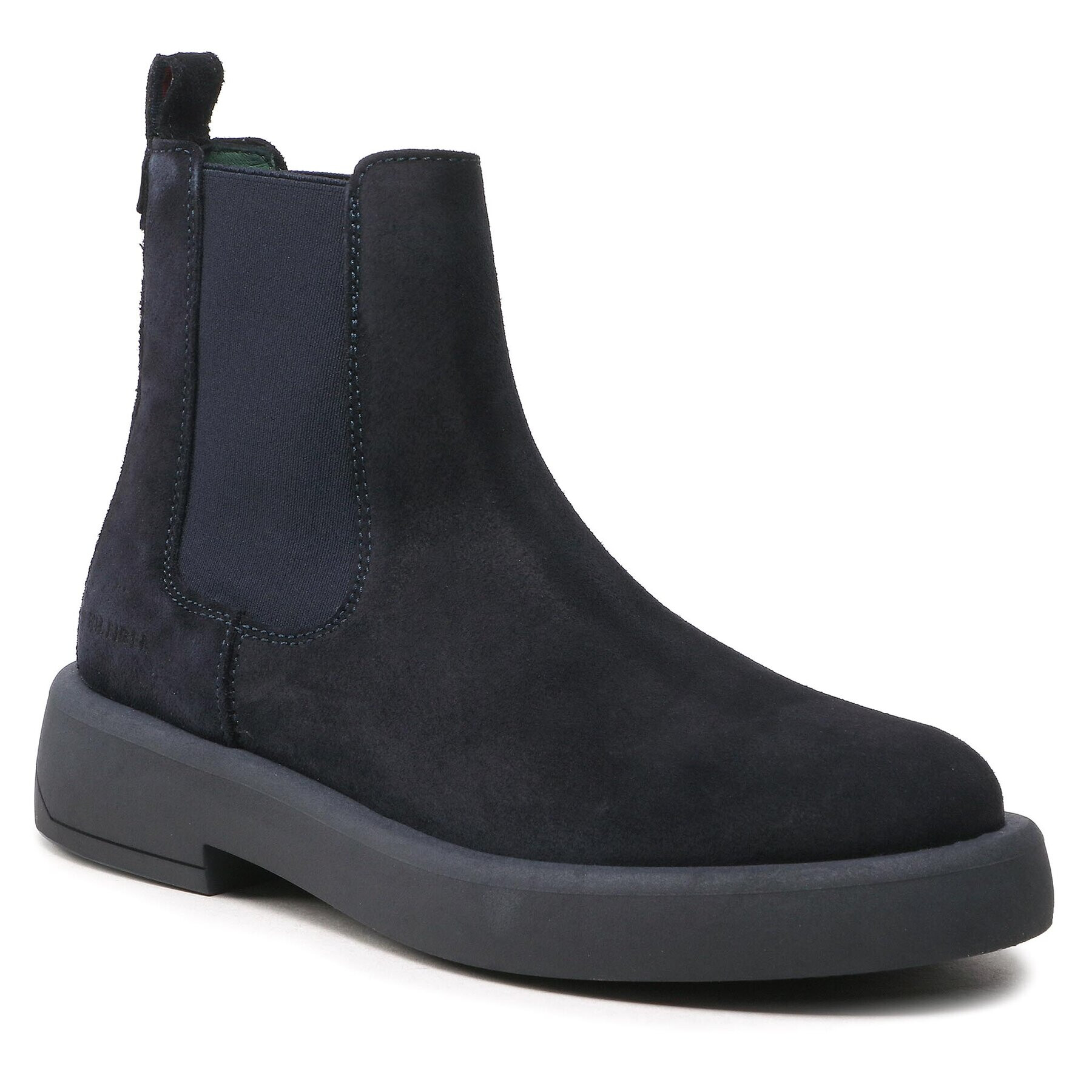 Tommy Hilfiger Боти тип челси Fashion Hilfiger Suede Chelsea FM0FM04396 Тъмносин - Pepit.bg