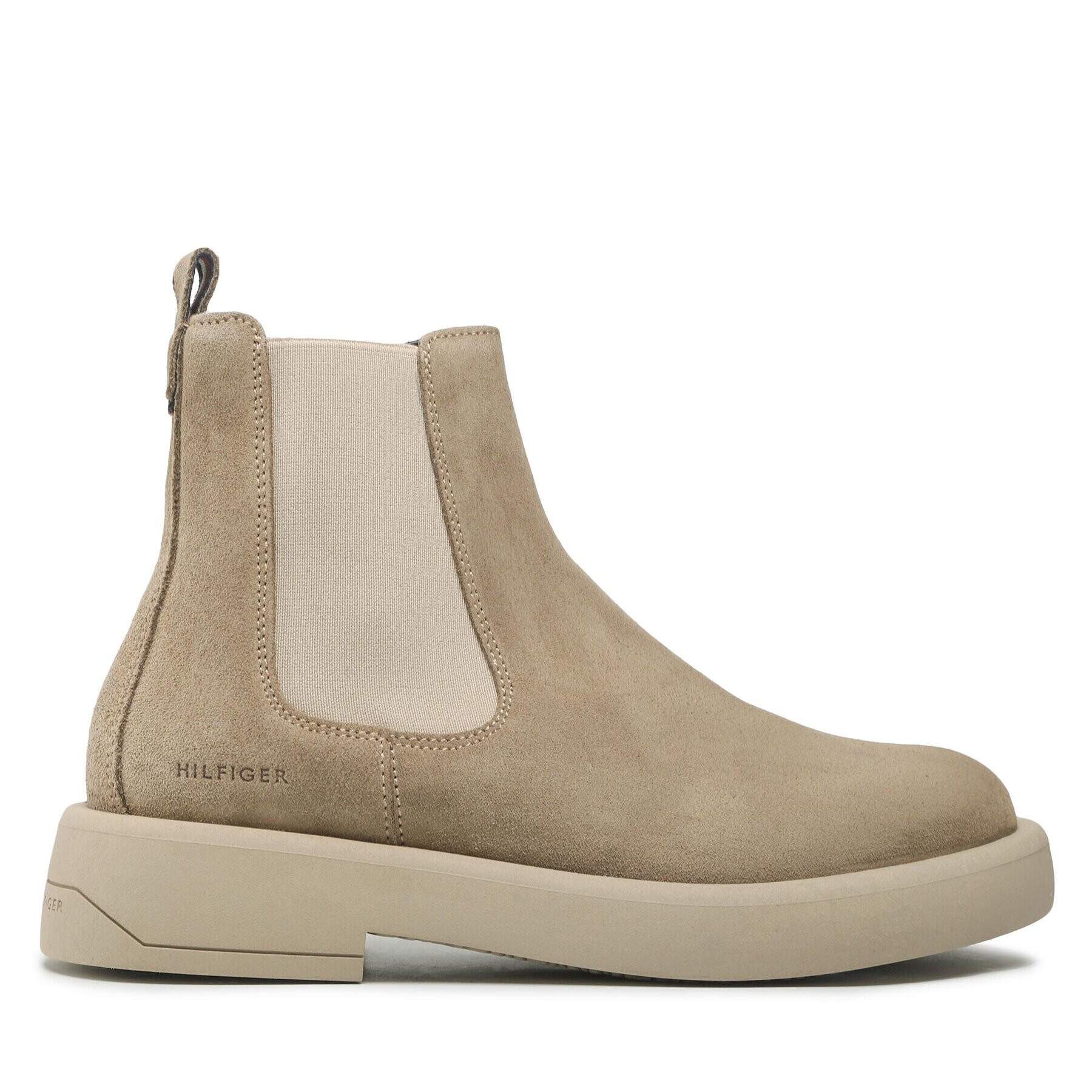 Tommy Hilfiger Боти тип челси Fashion Hilfiger Suede Chelsea FM0FM04396 Зелен - Pepit.bg