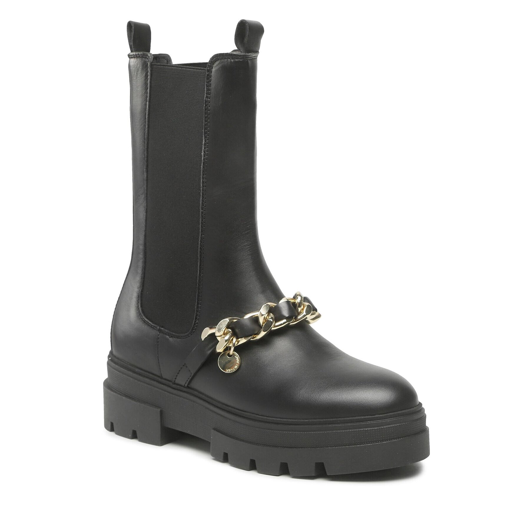 Tommy Hilfiger Боти тип челси Monochromatic Chelsea Boot Chain FW0FW07046 Черен - Pepit.bg