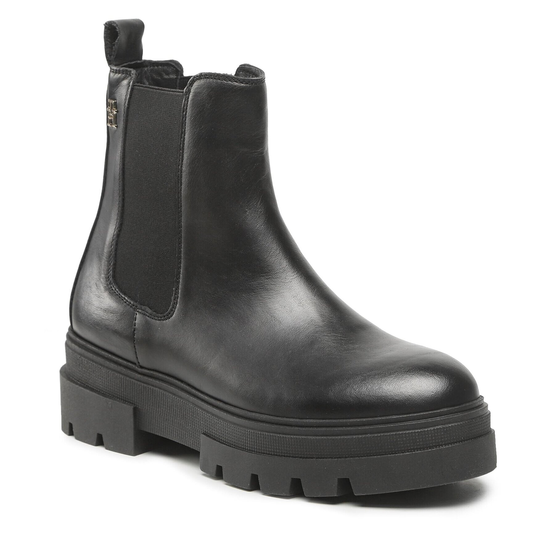 Tommy Hilfiger Боти тип челси Monochromatic Chelsea Boot FW0FW06899 Черен - Pepit.bg