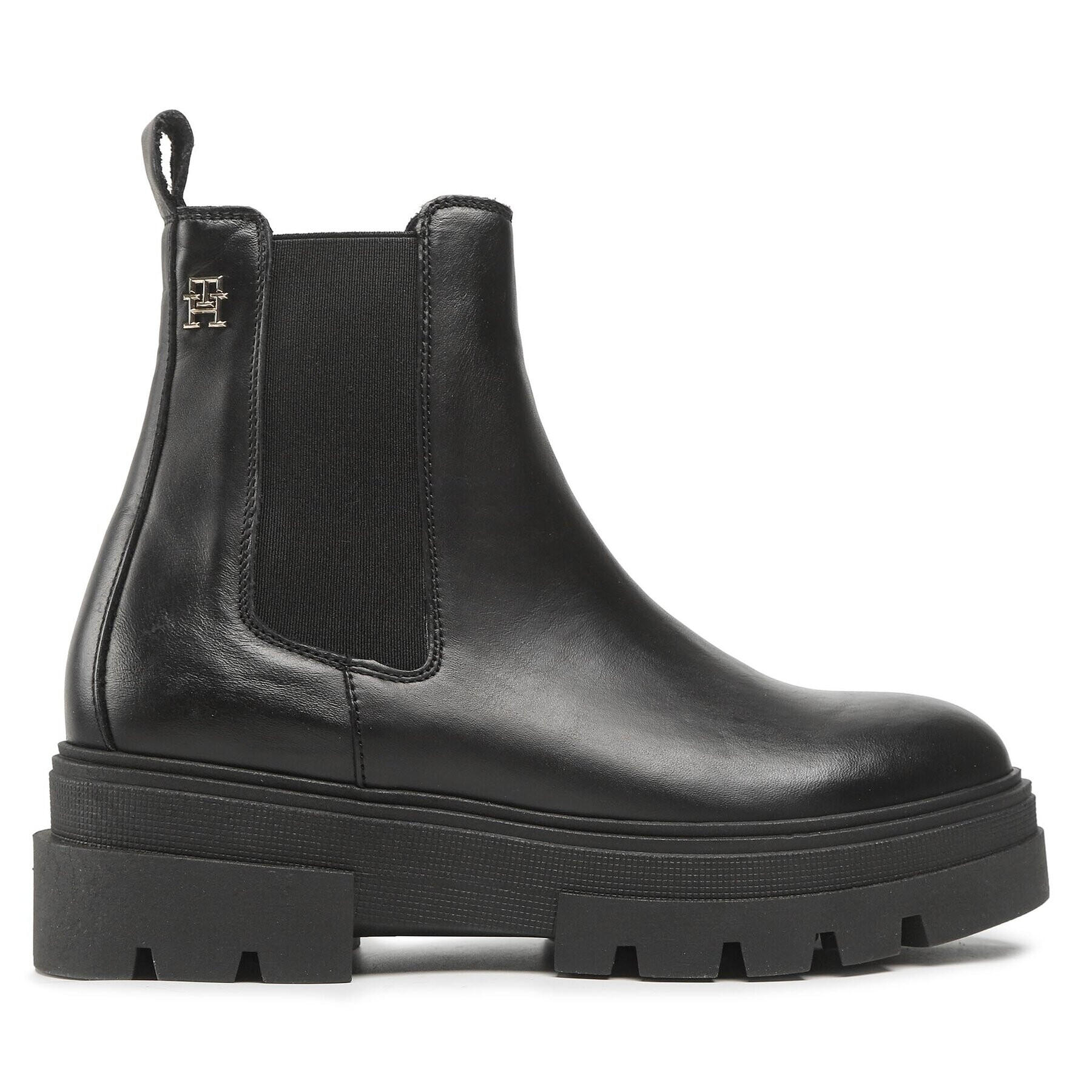 Tommy Hilfiger Боти тип челси Monochromatic Chelsea Boot FW0FW06899 Черен - Pepit.bg