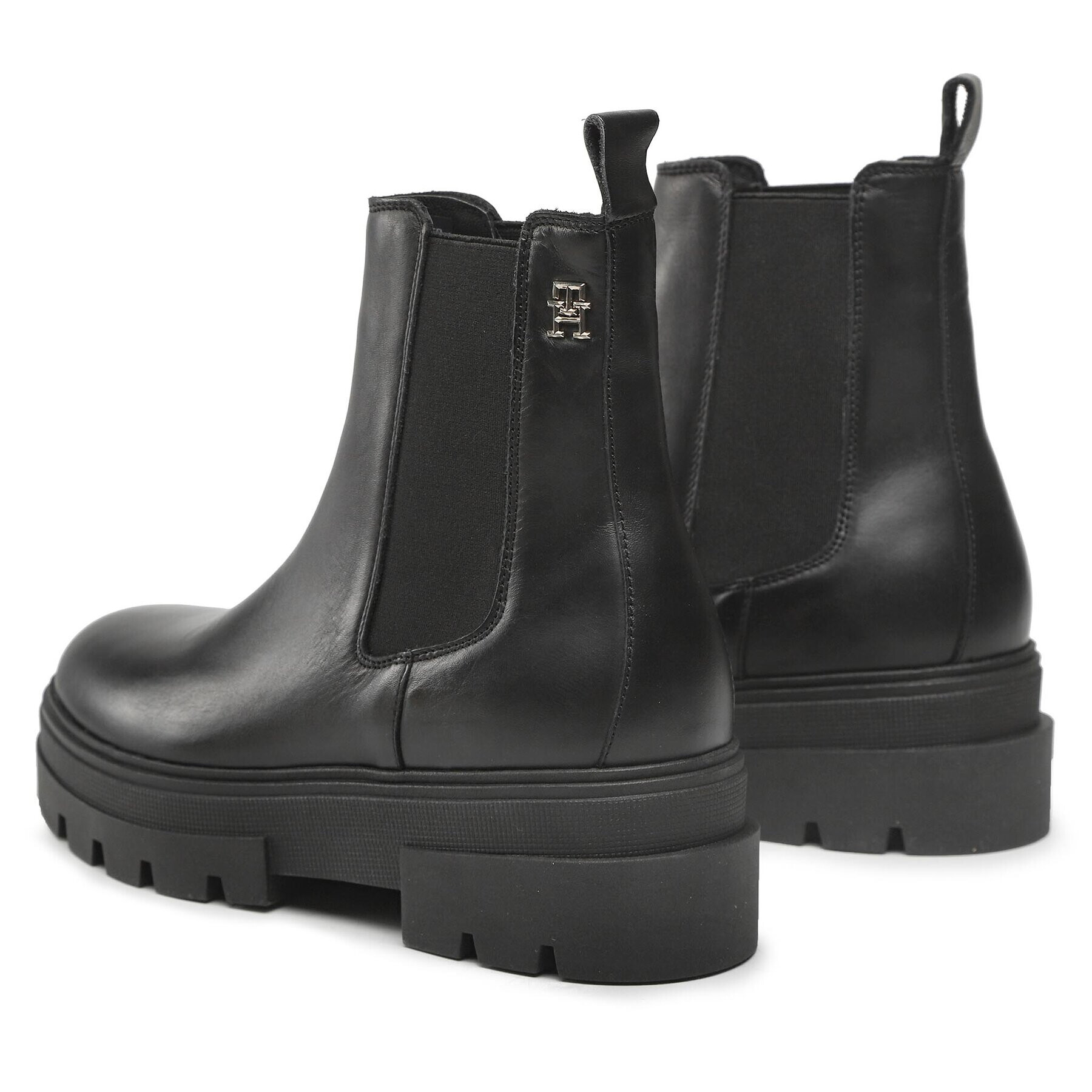 Tommy Hilfiger Боти тип челси Monochromatic Chelsea Boot FW0FW06899 Черен - Pepit.bg