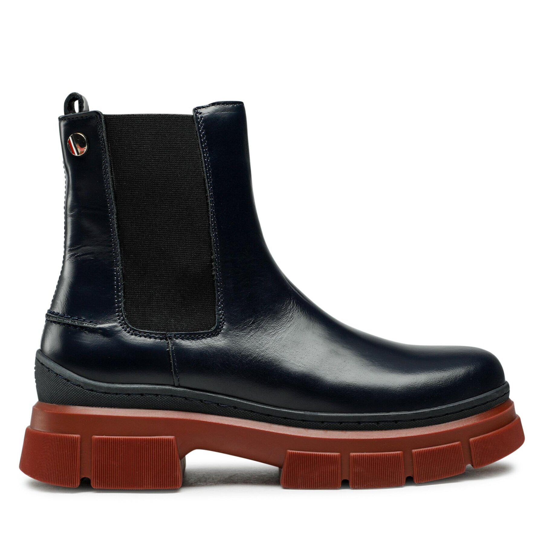 Tommy Hilfiger Боти тип челси Preppy Outdoor Low Boot FW0FW06649 Тъмносин - Pepit.bg