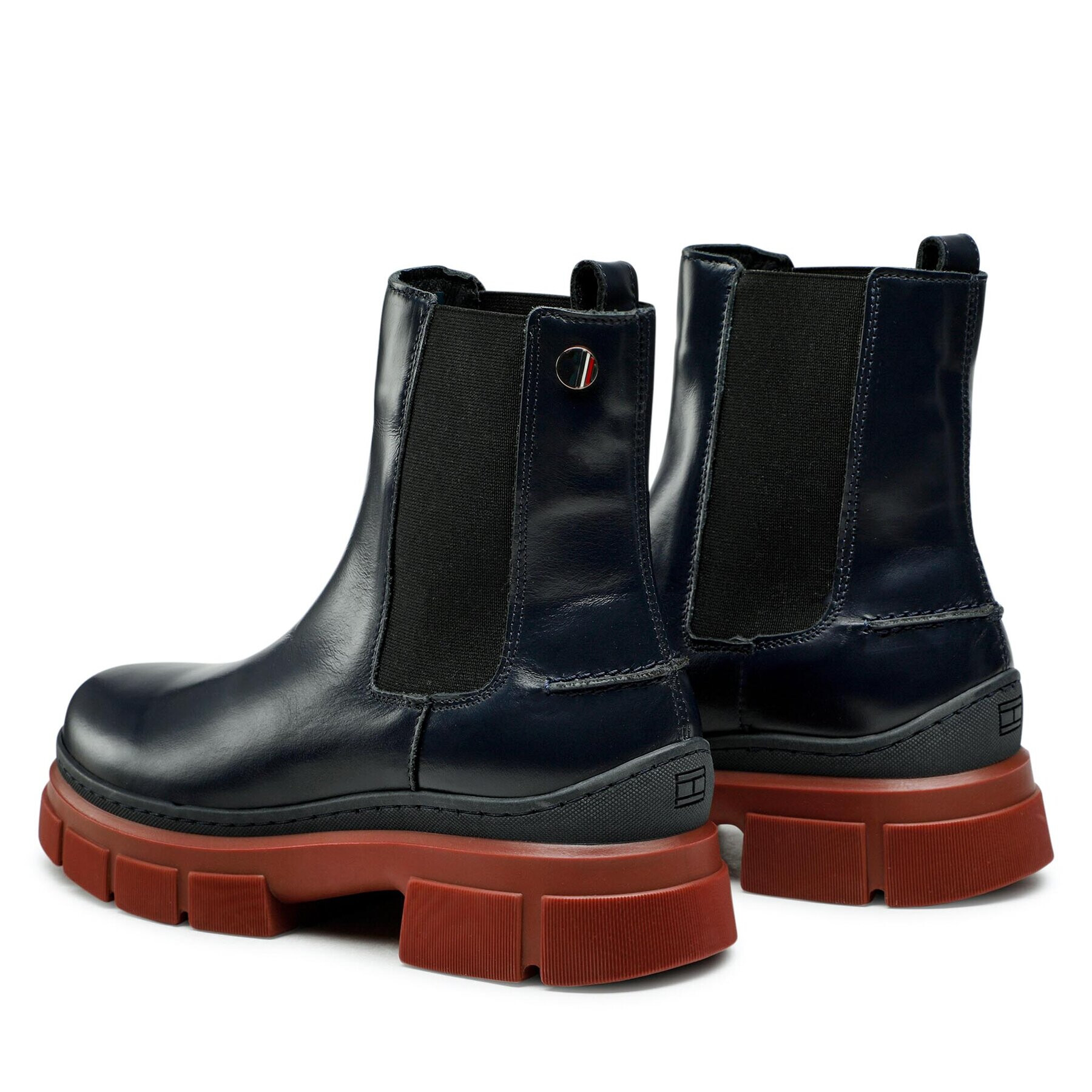 Tommy Hilfiger Боти тип челси Preppy Outdoor Low Boot FW0FW06649 Тъмносин - Pepit.bg