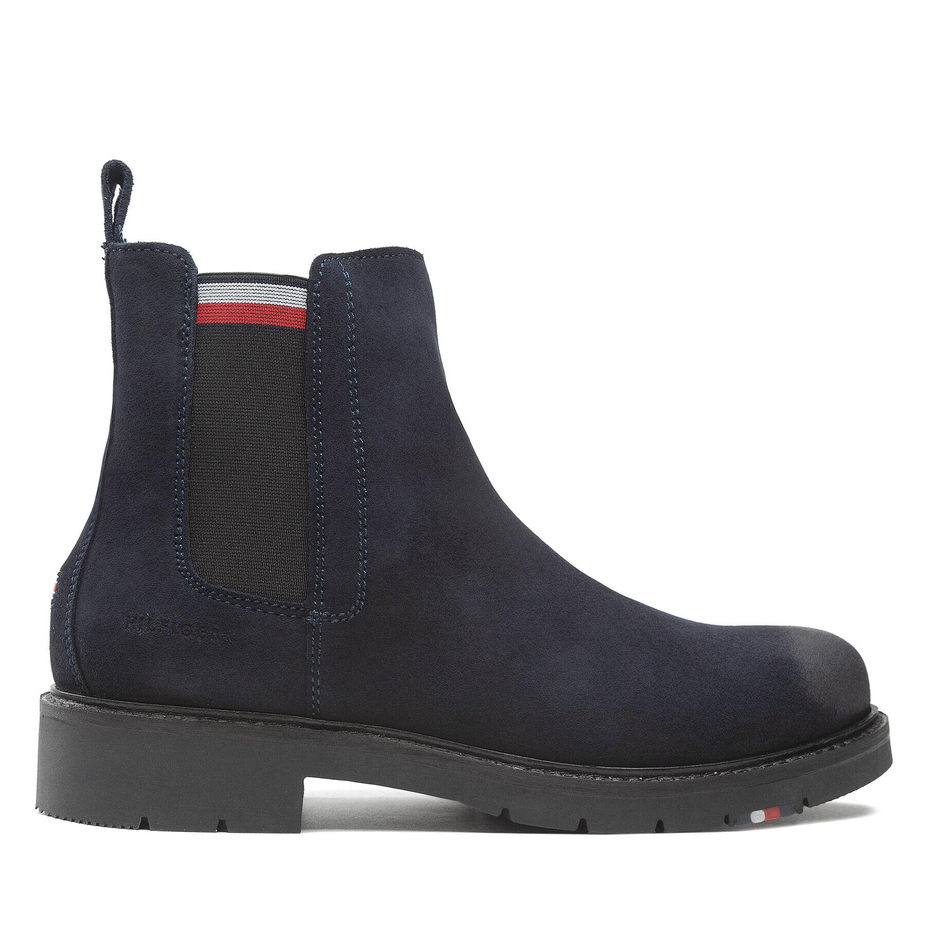 Tommy Hilfiger Боти тип челси Rwb Hilfiger Suede Chelsea FM0FM04202 Тъмносин - Pepit.bg