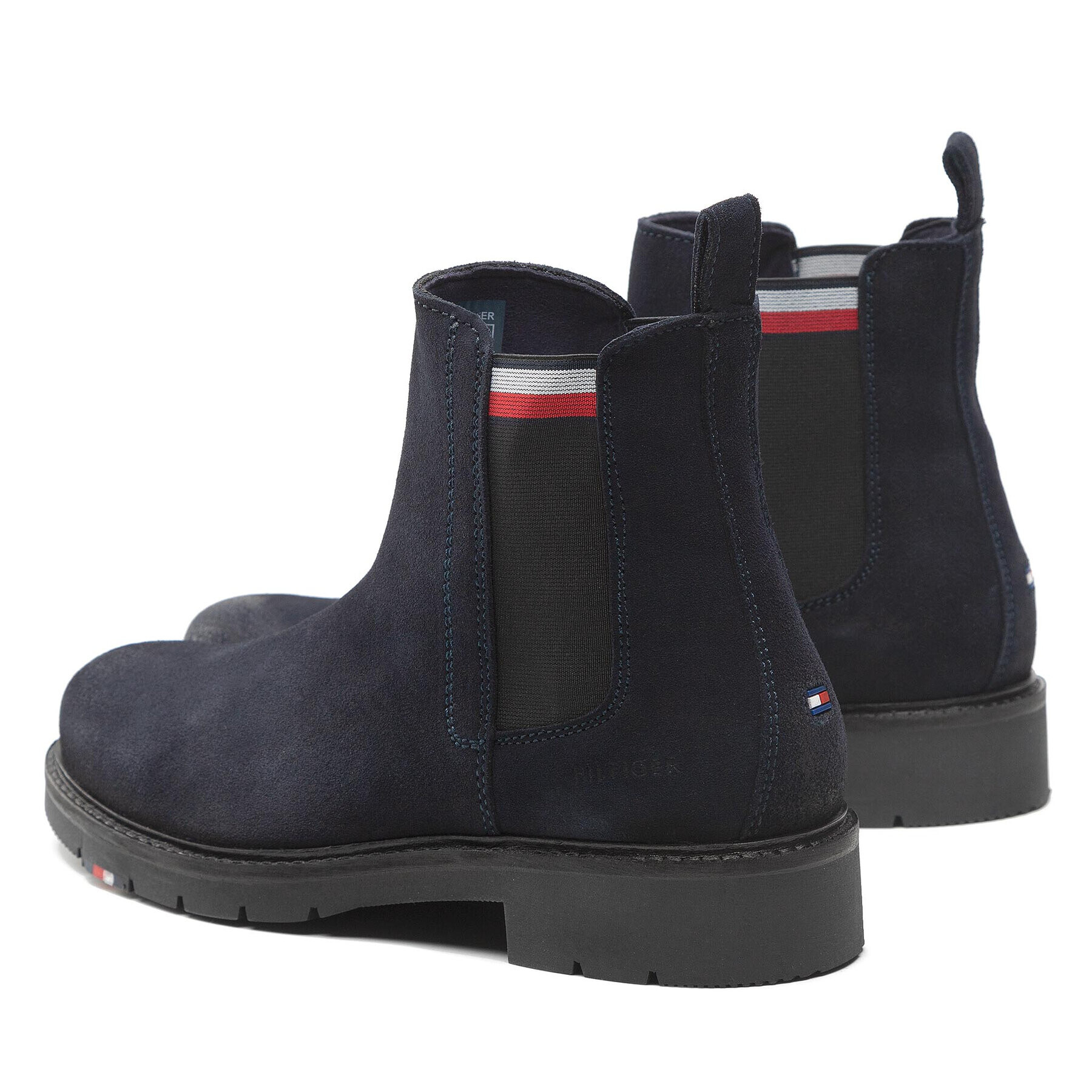 Tommy Hilfiger Боти тип челси Rwb Hilfiger Suede Chelsea FM0FM04202 Тъмносин - Pepit.bg