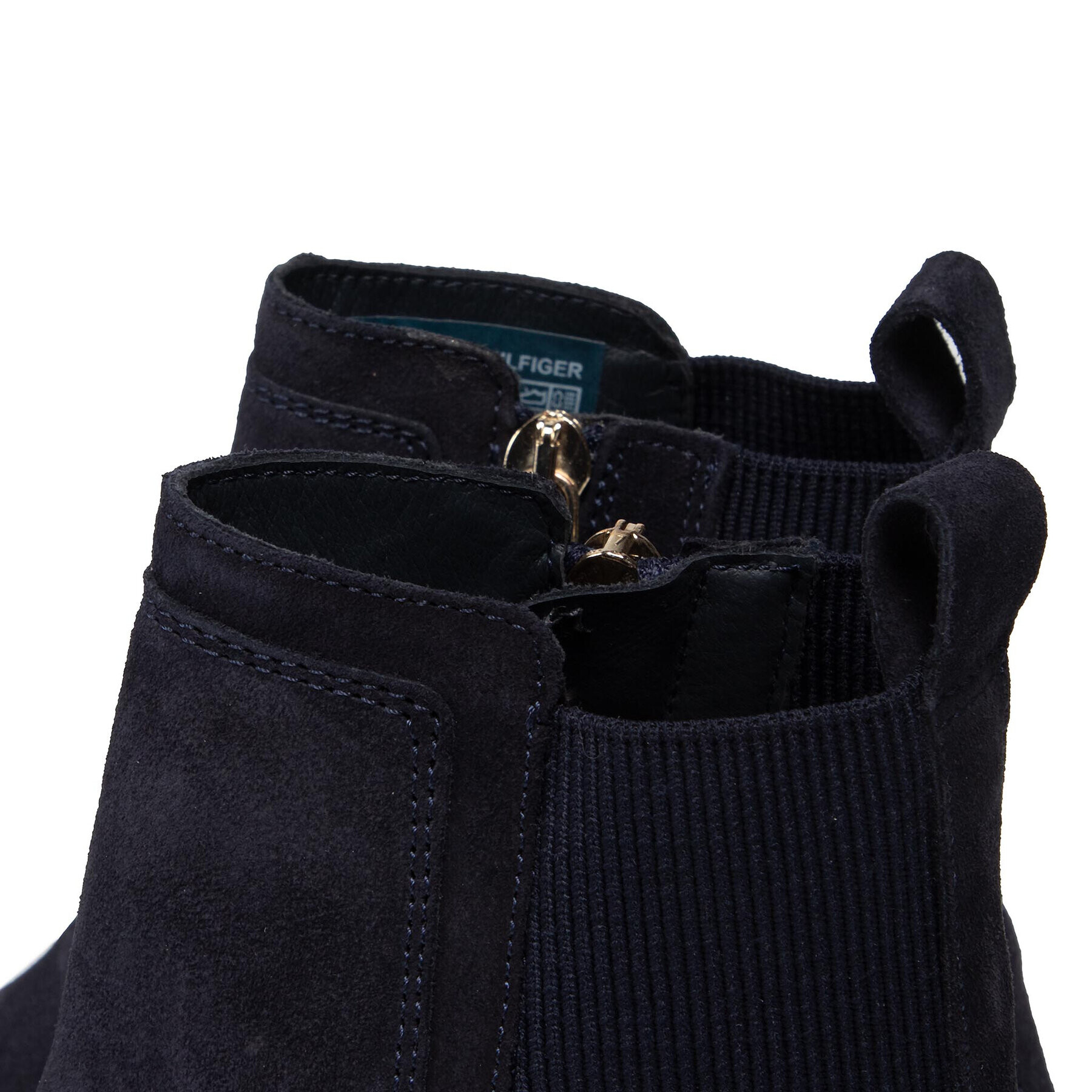 Tommy Hilfiger Боти тип челси Th Essentials Flat Boot FW0FW05995 Тъмносин - Pepit.bg
