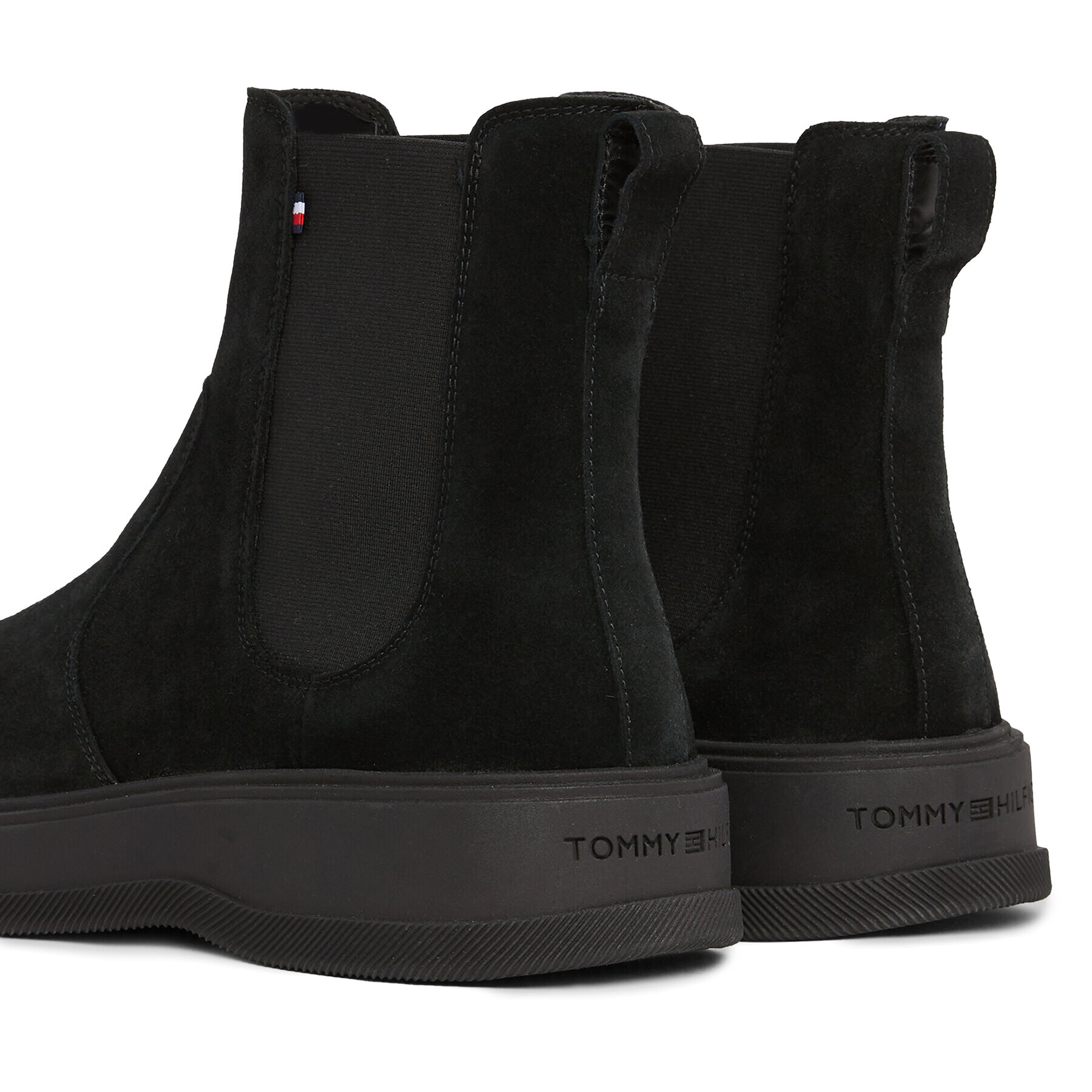 Tommy Hilfiger Боти тип челси Th Everyday Core Suede Chelsea FM0FM04659 Черен - Pepit.bg