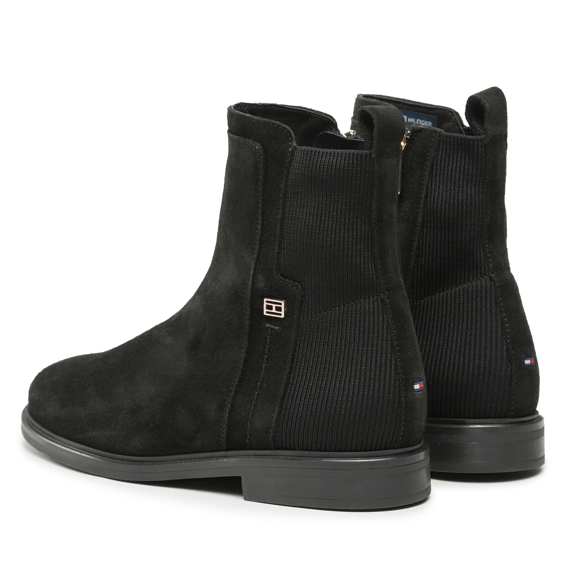 Tommy Hilfiger Боти Tommy Essentials Boot FW0FW07474 Черен - Pepit.bg