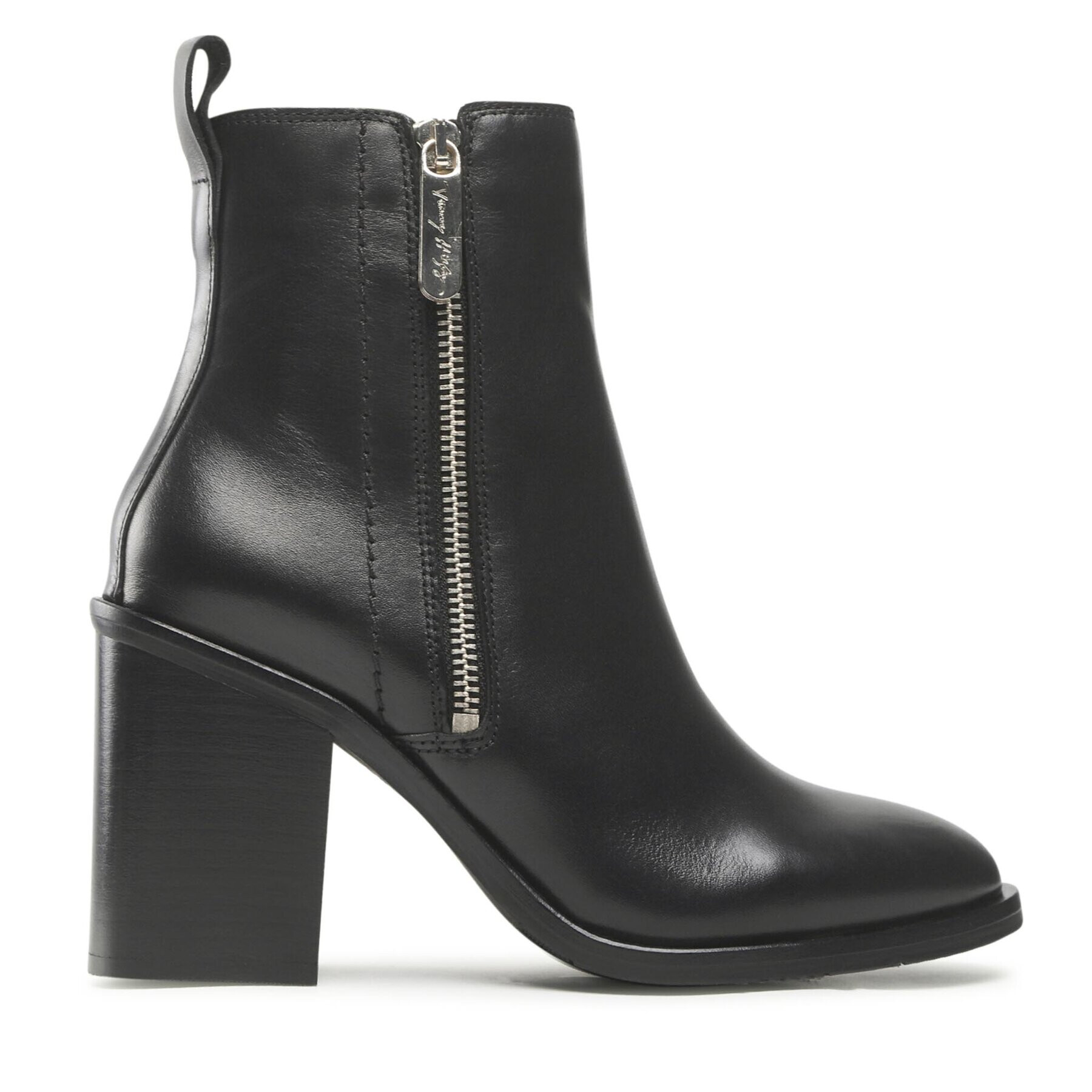 Tommy Hilfiger Боти Zip High Heel Boot FW0FW06764 Черен - Pepit.bg