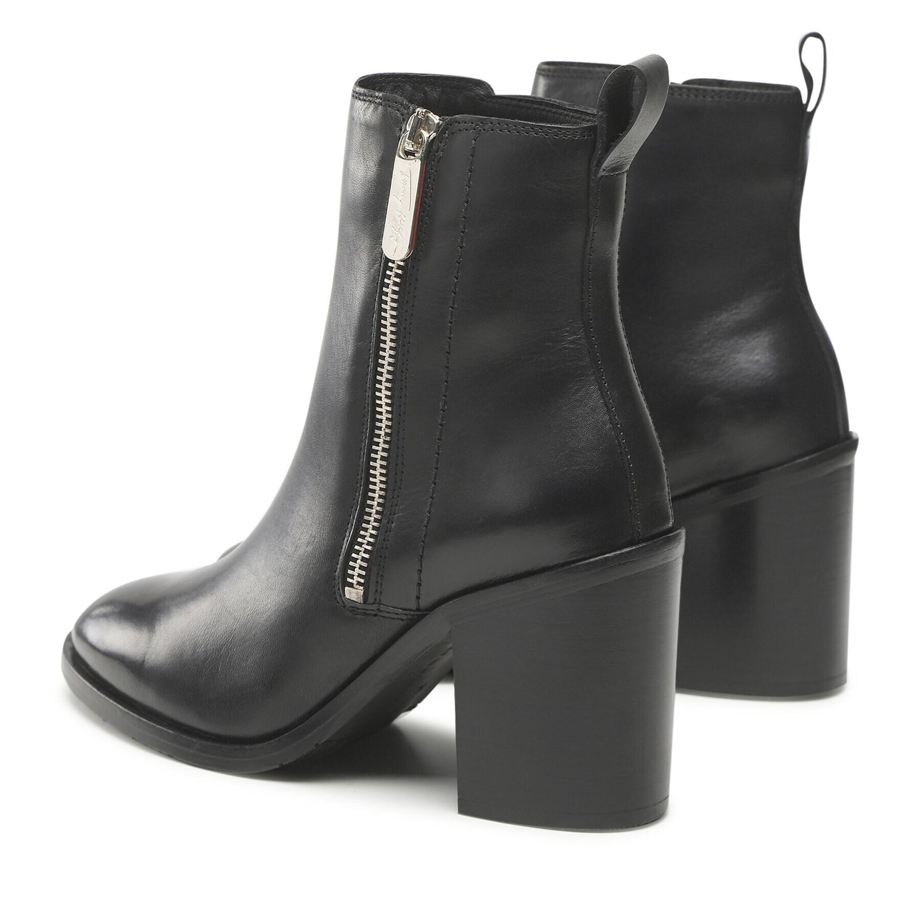 Tommy Hilfiger Боти Zip High Heel Boot FW0FW06764 Черен - Pepit.bg