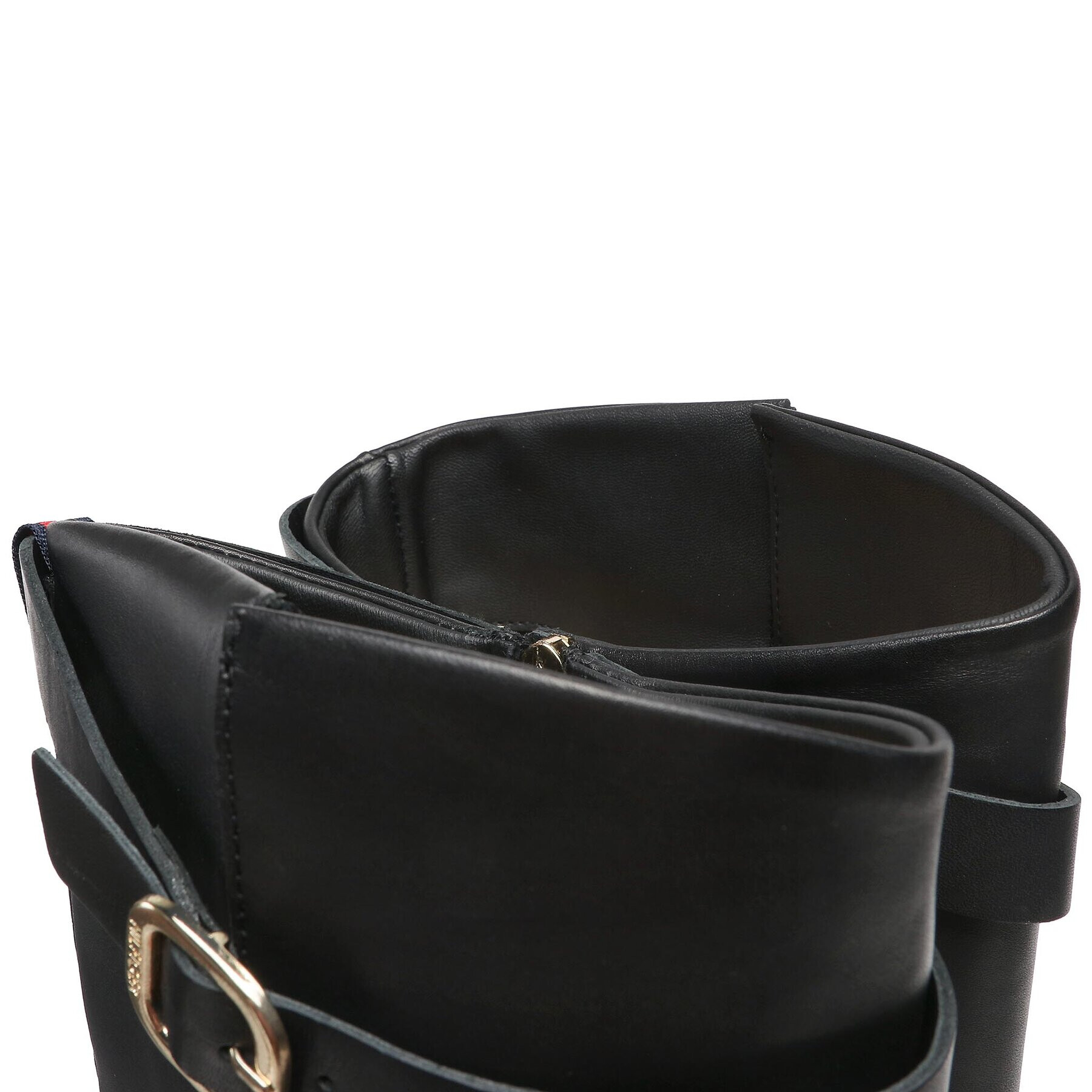 Tommy Hilfiger Ботуши Belt Buckle Longboot FW0FW06657 Черен - Pepit.bg