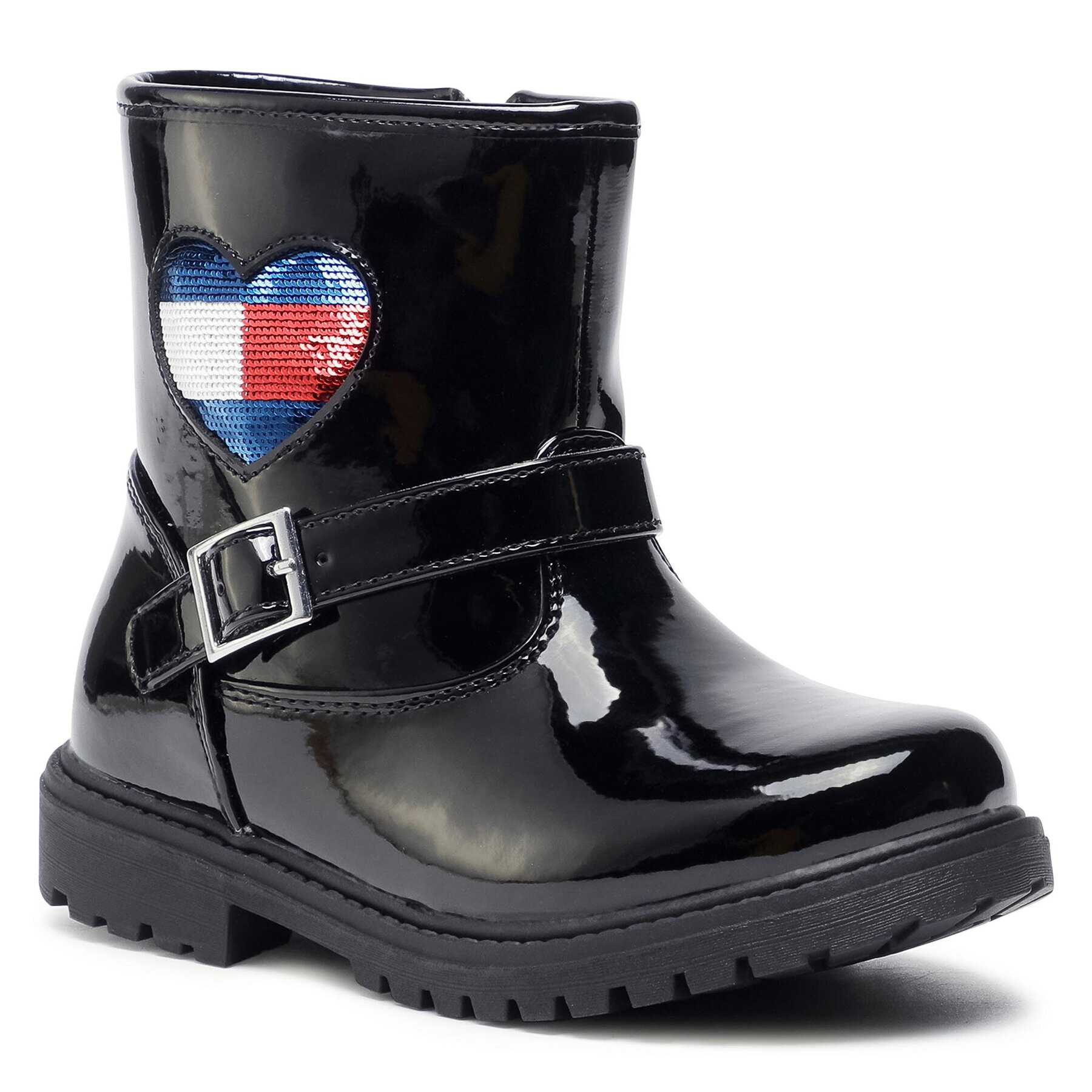 Tommy Hilfiger Ботуши Biker Boot T3A5-30838-1027 M Черен - Pepit.bg