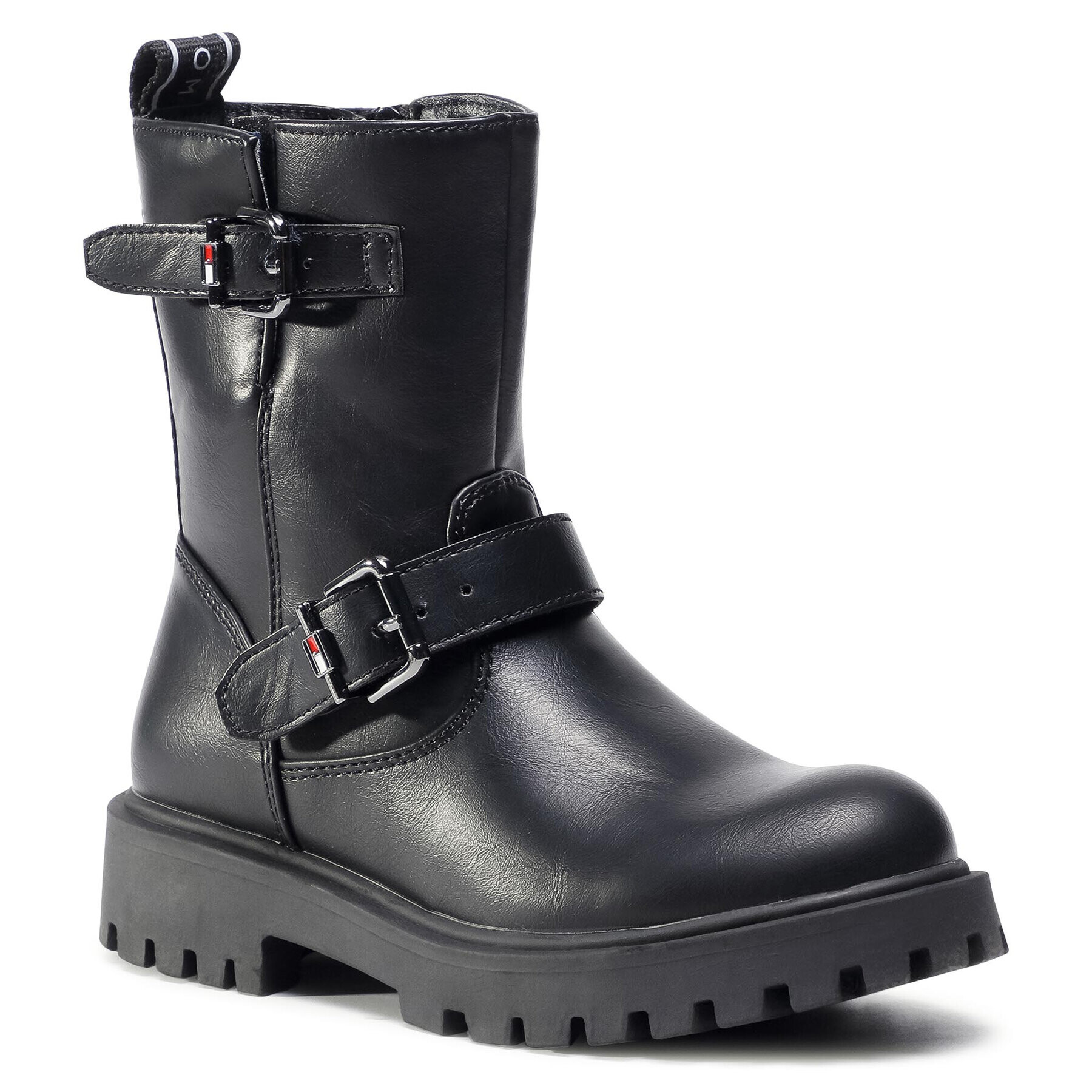 Tommy Hilfiger Ботуши Biker Boot T3A5-30855-0193 M Черен - Pepit.bg