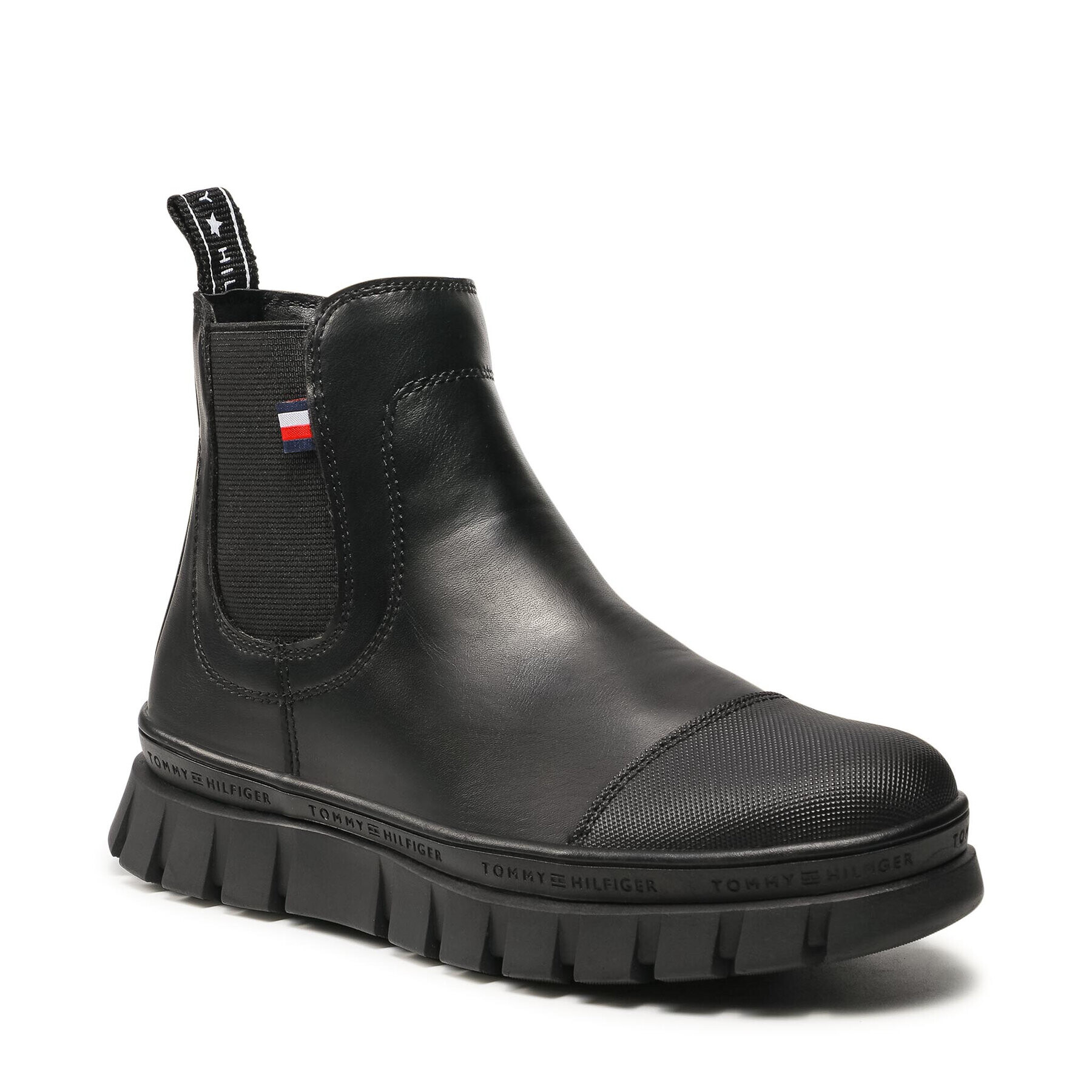 Tommy Hilfiger Ботуши Chelsea Boot T3A5-32025-0289 S Черен - Pepit.bg