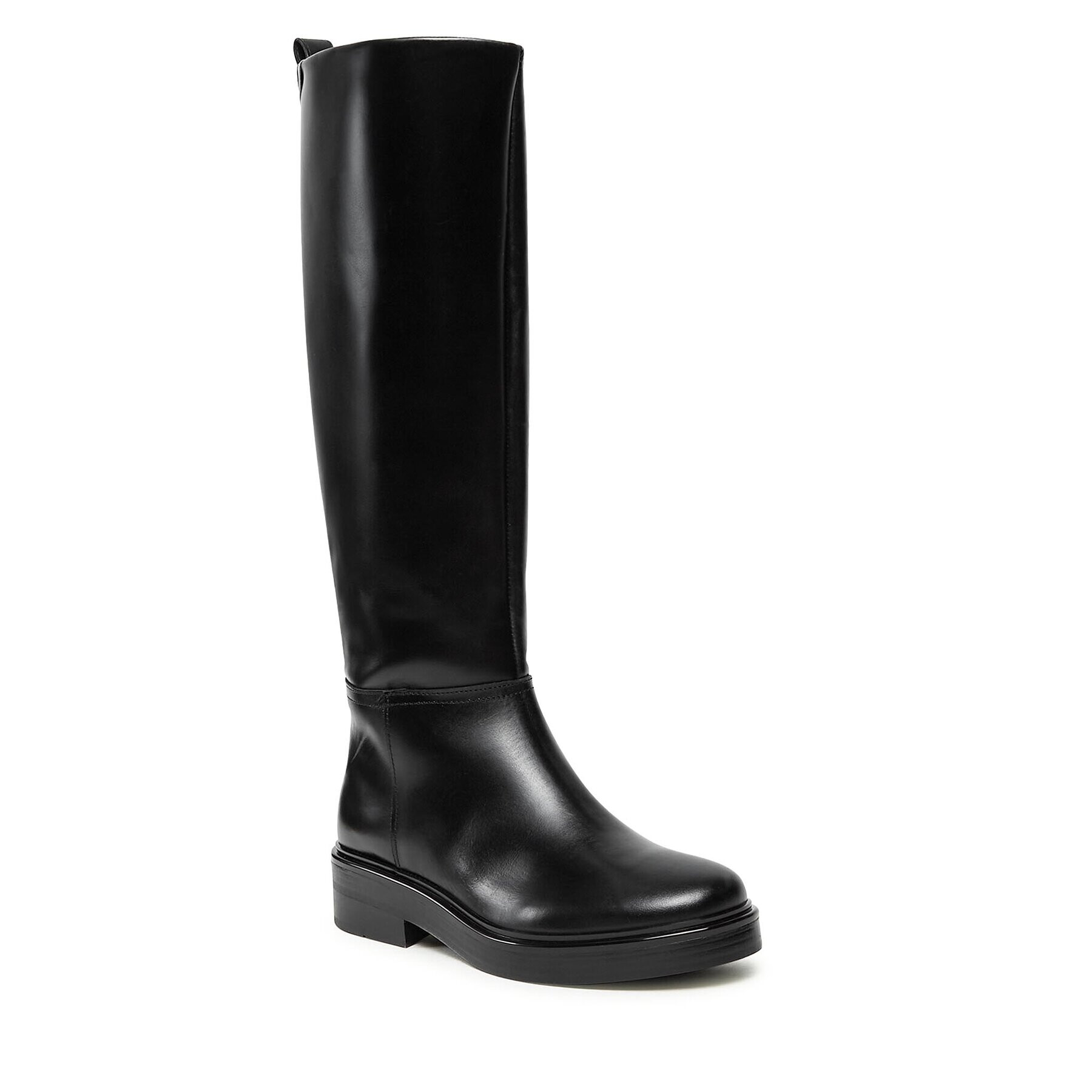 Tommy Hilfiger Ботуши Cool Elevated Longboot FW0FW07488 Черен - Pepit.bg