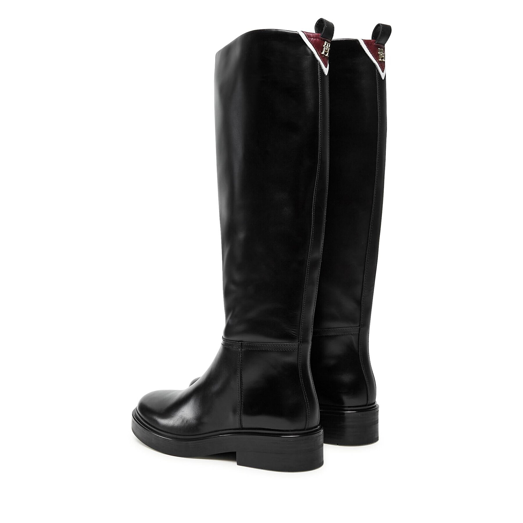 Tommy Hilfiger Ботуши Cool Elevated Longboot FW0FW07488 Черен - Pepit.bg