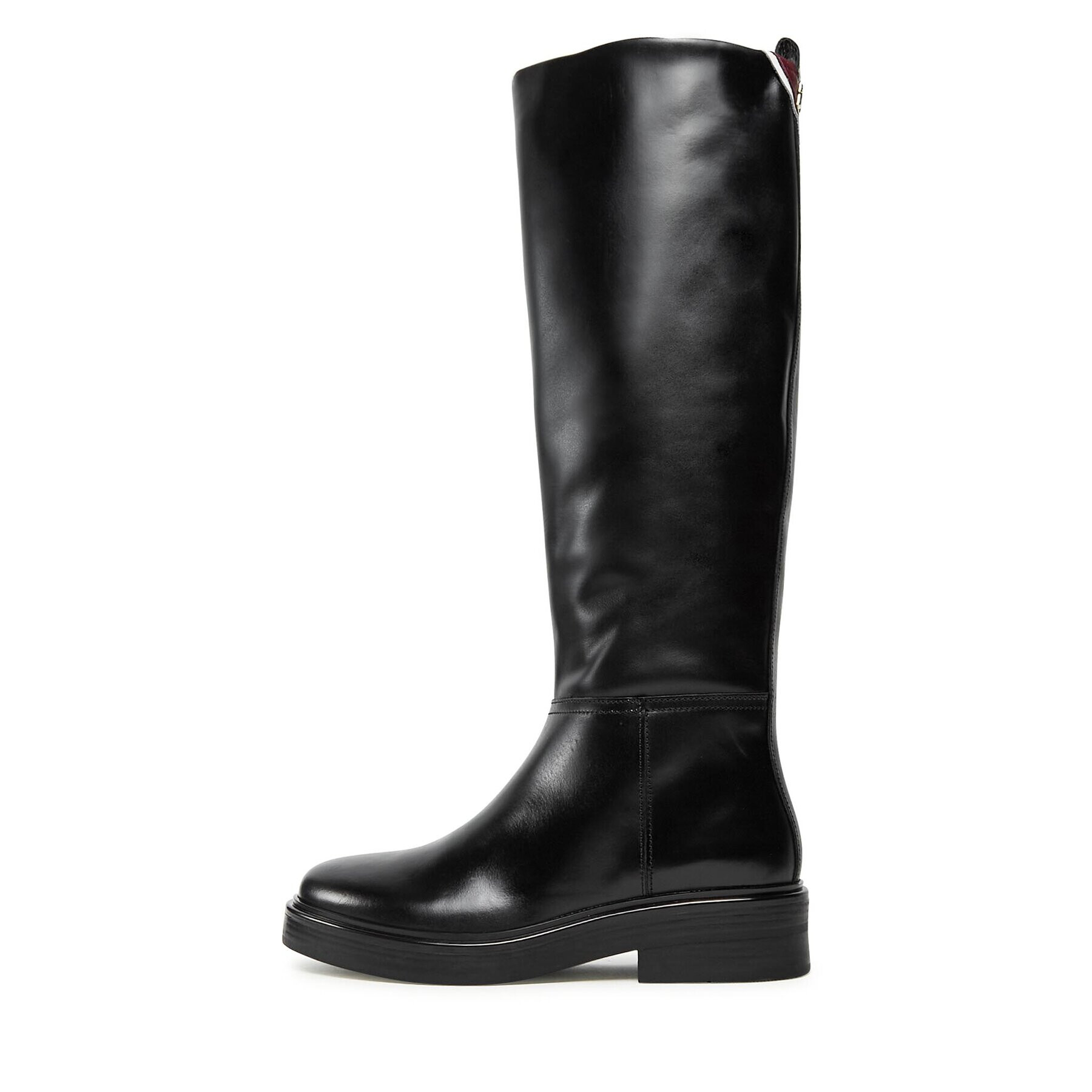 Tommy Hilfiger Ботуши Cool Elevated Longboot FW0FW07488 Черен - Pepit.bg