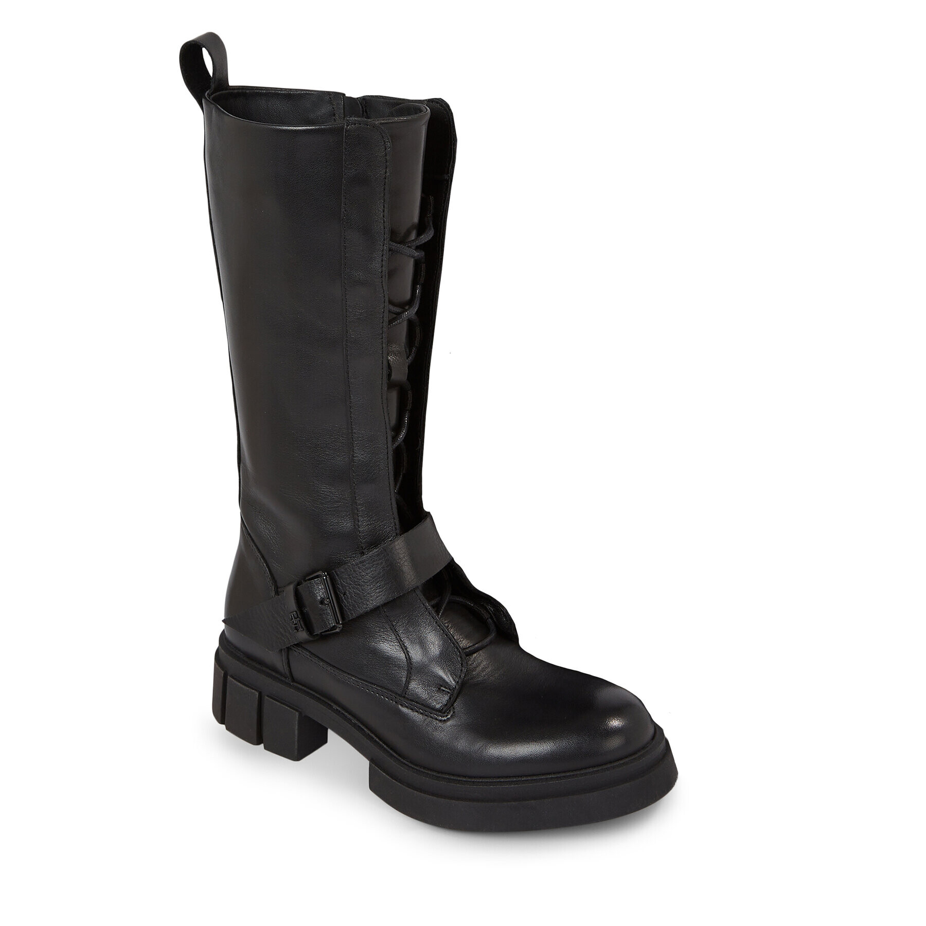 Tommy Hilfiger Ботуши Cool Monochromatic Bikerboot FW0FW07338 Черен - Pepit.bg