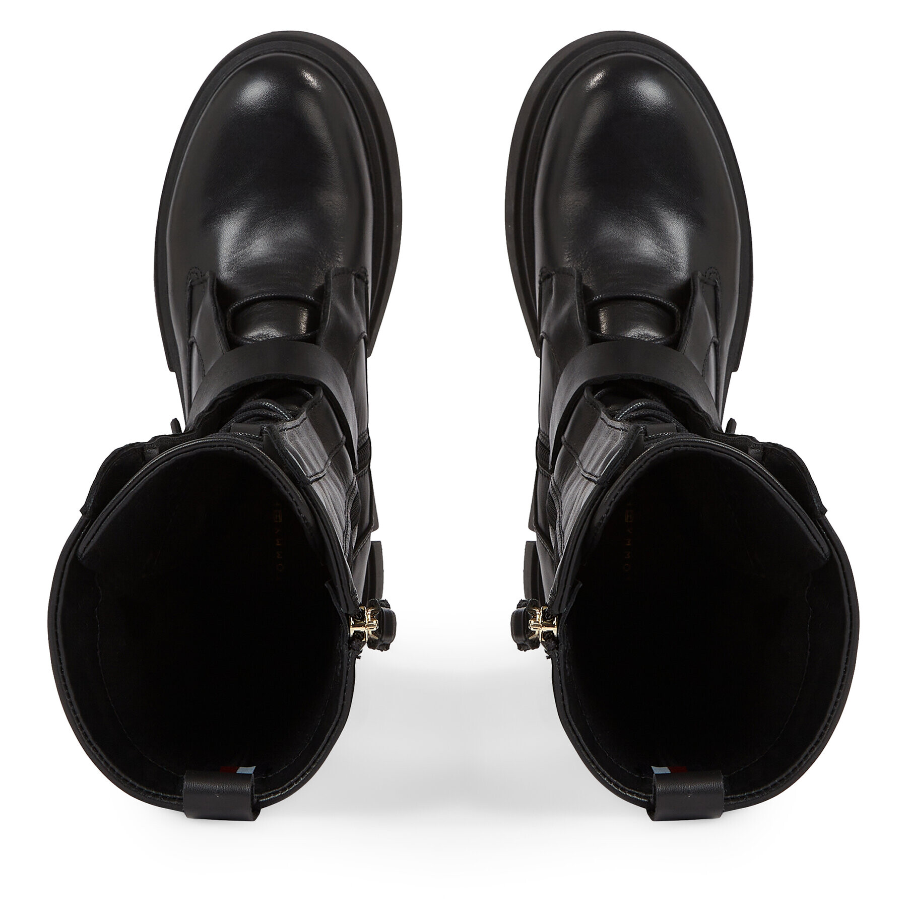 Tommy Hilfiger Ботуши Cool Monochromatic Bikerboot FW0FW07338 Черен - Pepit.bg