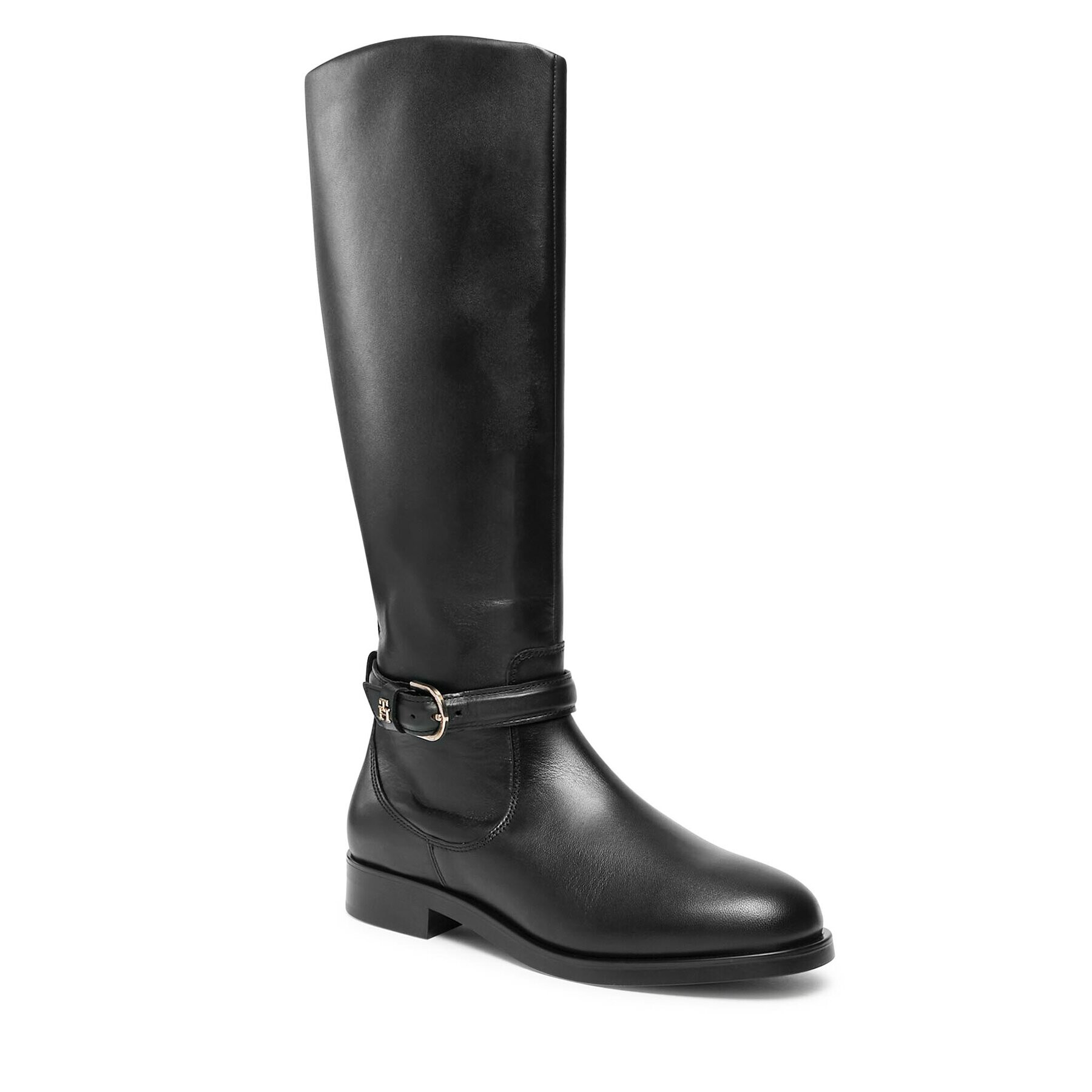 Tommy Hilfiger Ботуши Elevated Essential Longboot FW0FW07484 Черен - Pepit.bg