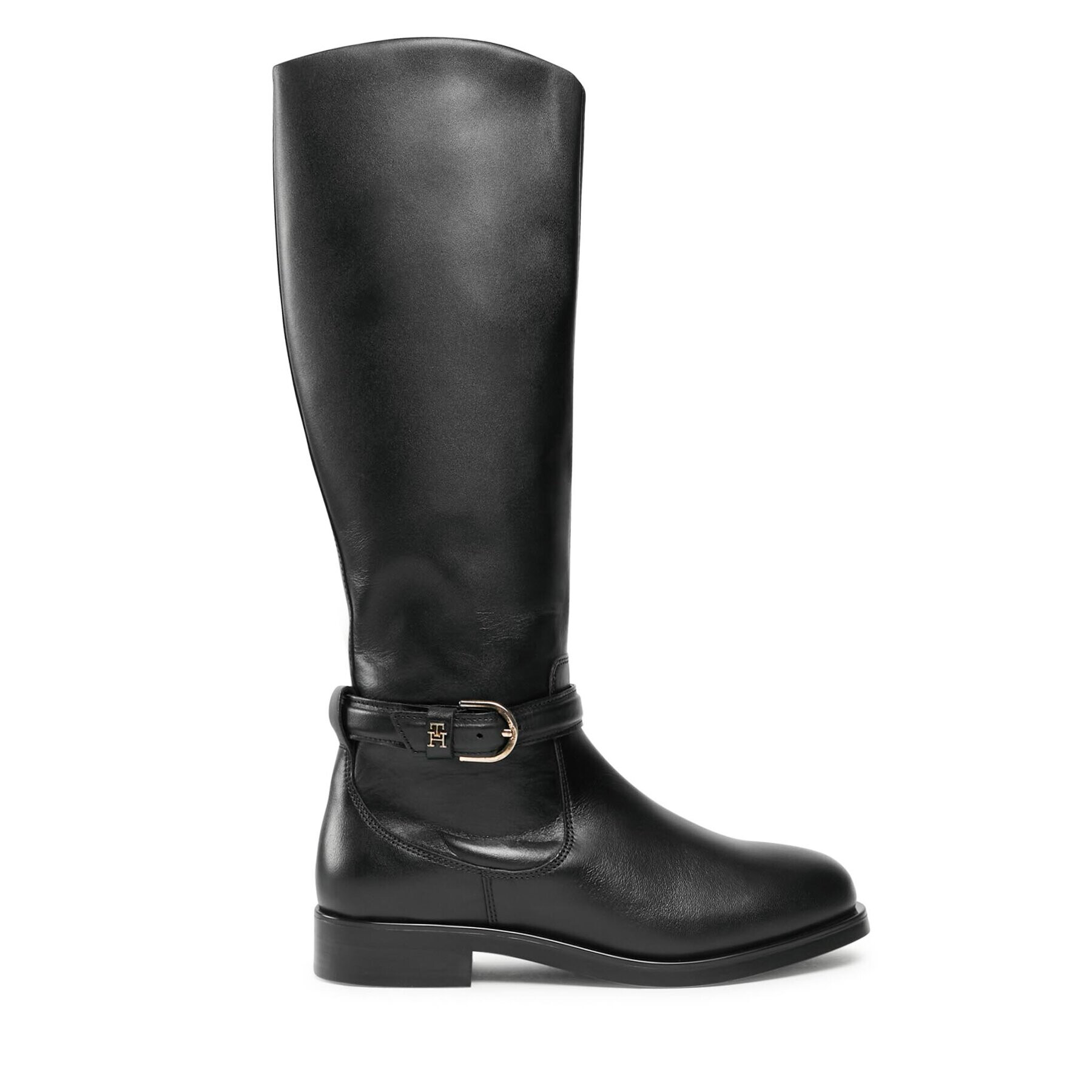 Tommy Hilfiger Ботуши Elevated Essential Longboot FW0FW07484 Черен - Pepit.bg