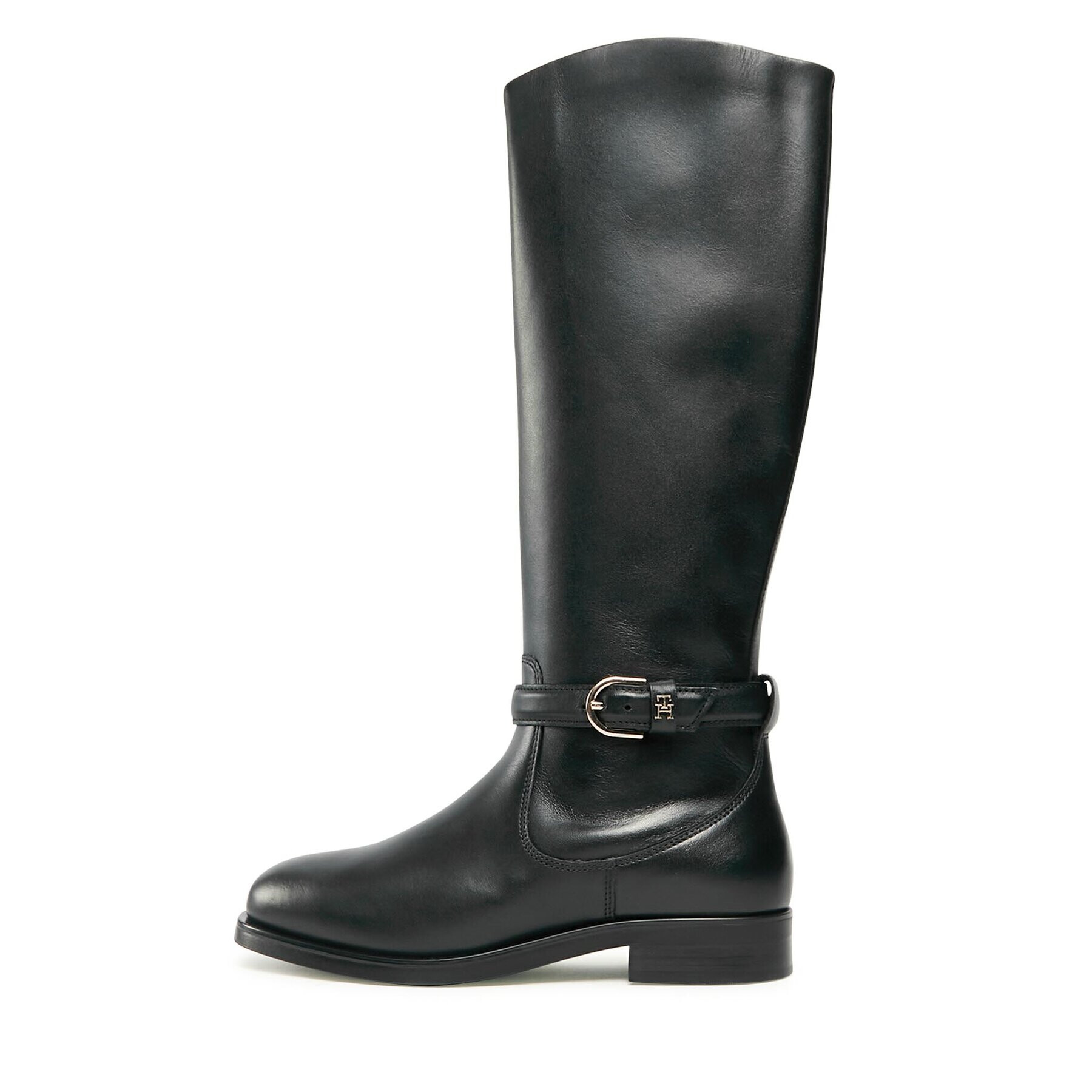 Tommy Hilfiger Ботуши Elevated Essential Longboot FW0FW07484 Черен - Pepit.bg