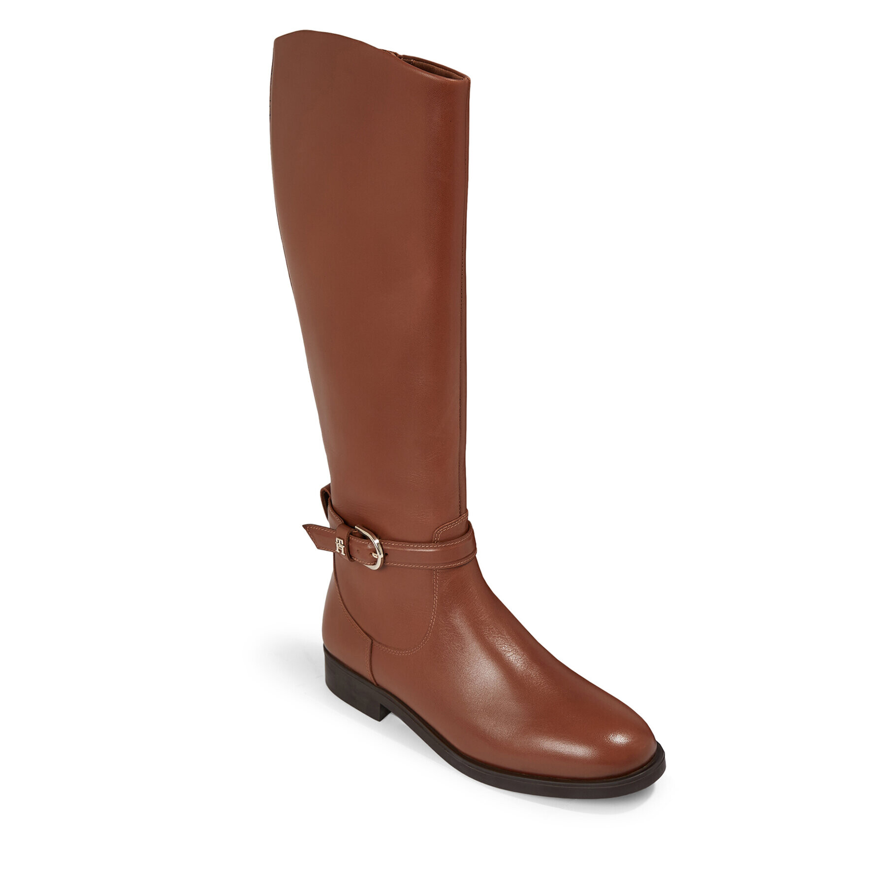 Tommy Hilfiger Ботуши Elevated Essential Longboot FW0FW07484 Кафяв - Pepit.bg